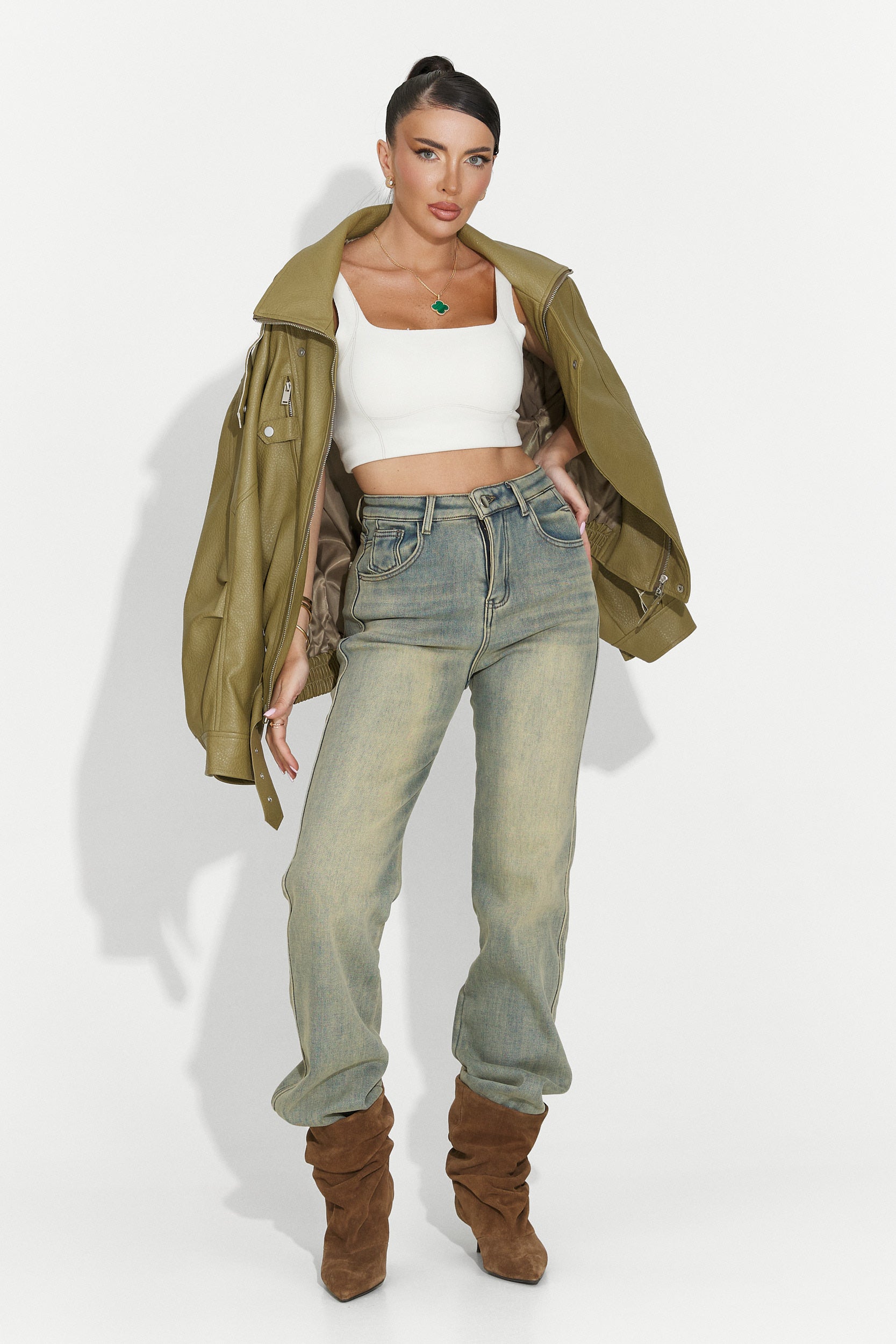 Blugi dama casual albastri Brisia Bogas