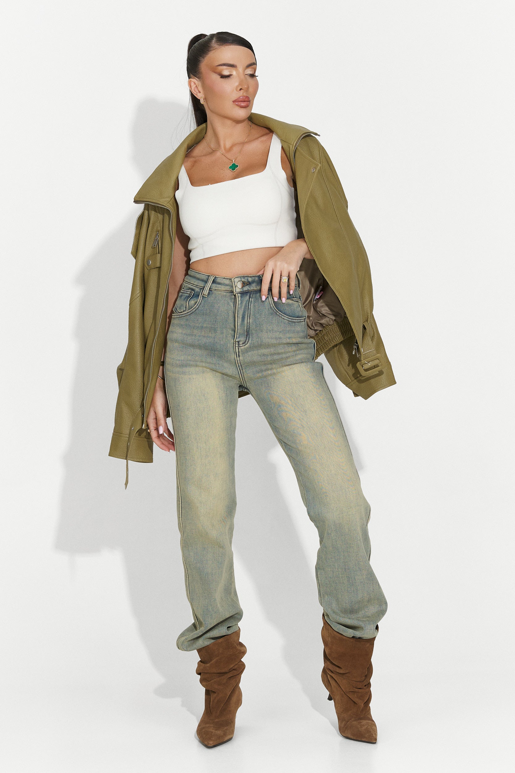 Blugi dama casual albastri Brisia Bogas