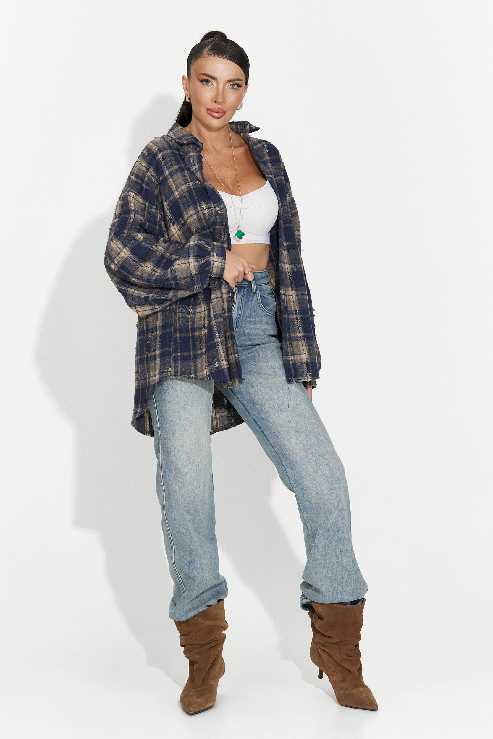 Blugi dama casual albastri Hetafe Bogas