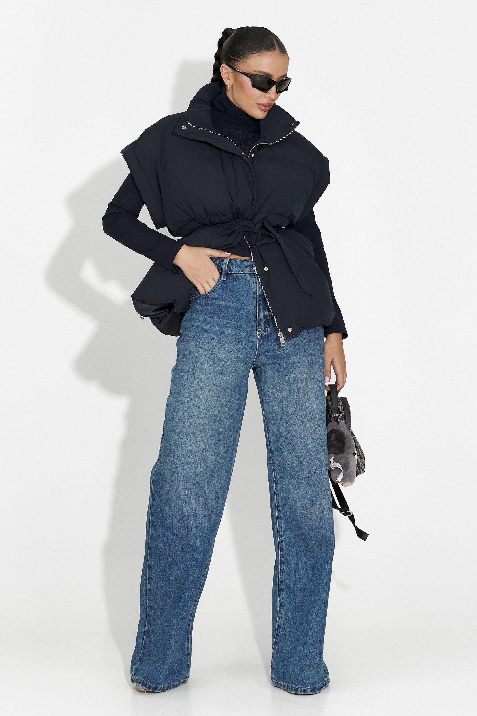 Blugi dama casual albastri Nuvya Bogas