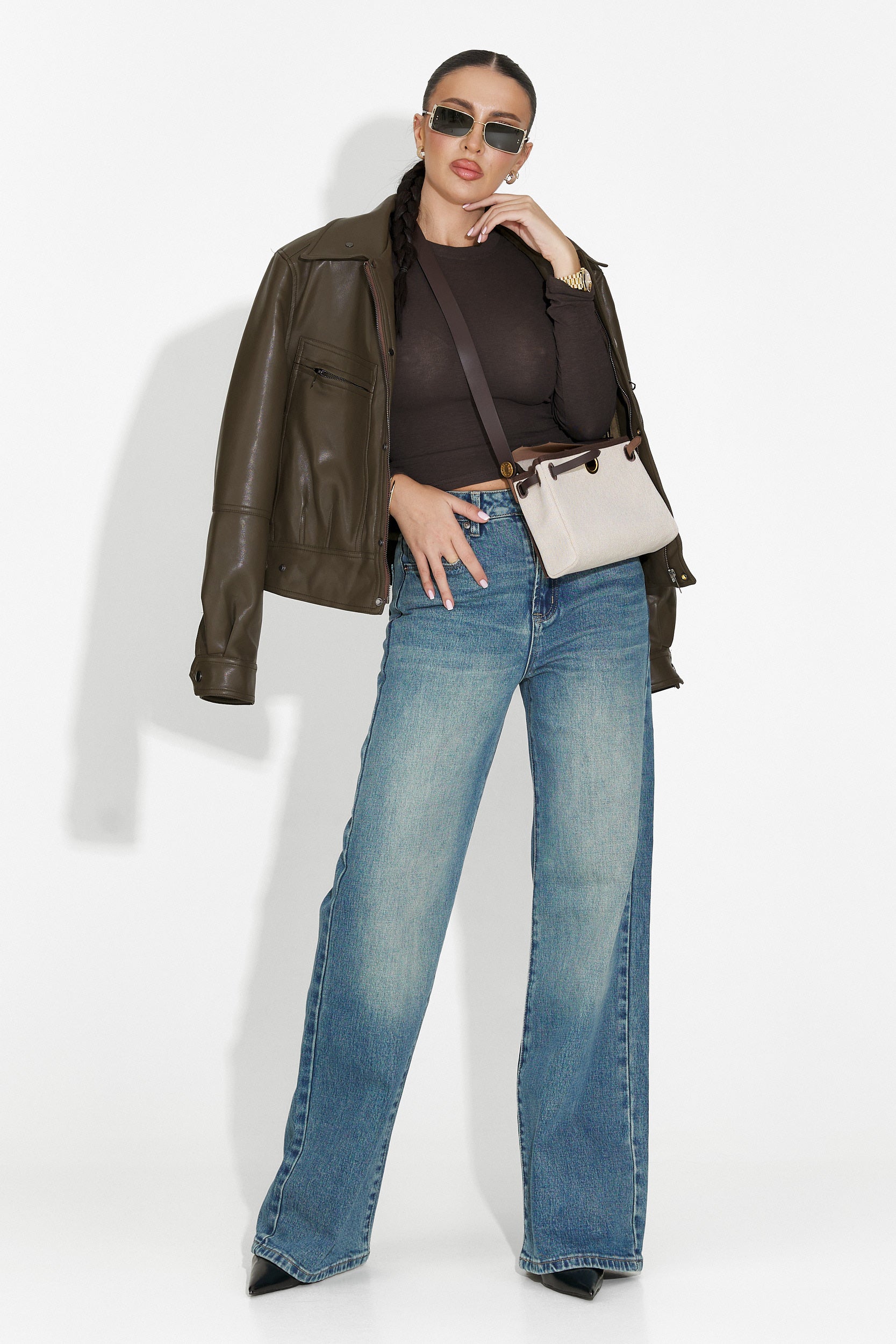 Blugi dama casual albastri Veyra Bogas