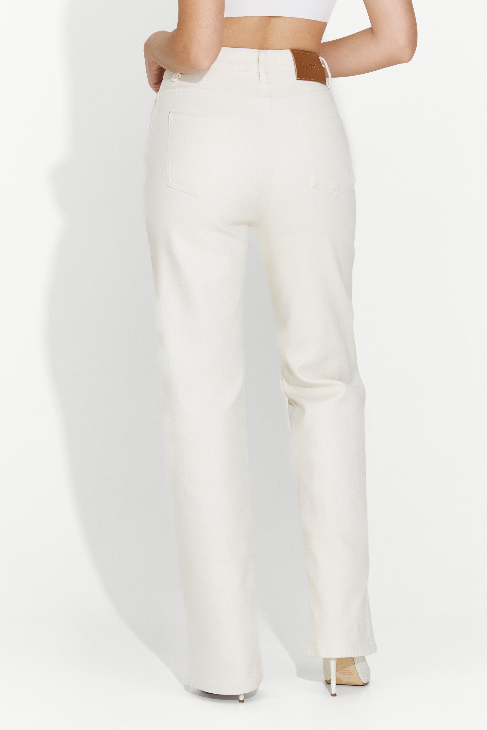 Blugi dama casual bej Brisia Bogas