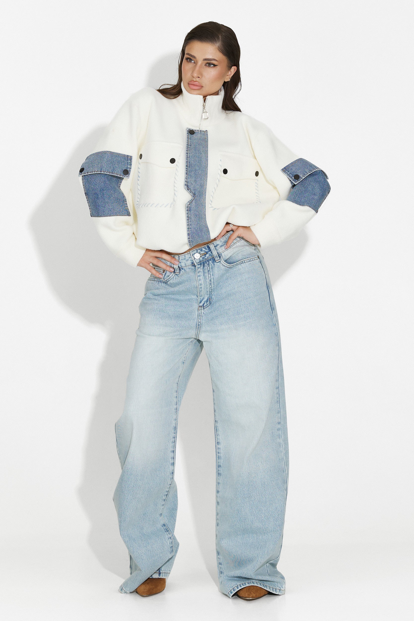 Blugi dama casual bleu Aurenza Bogas