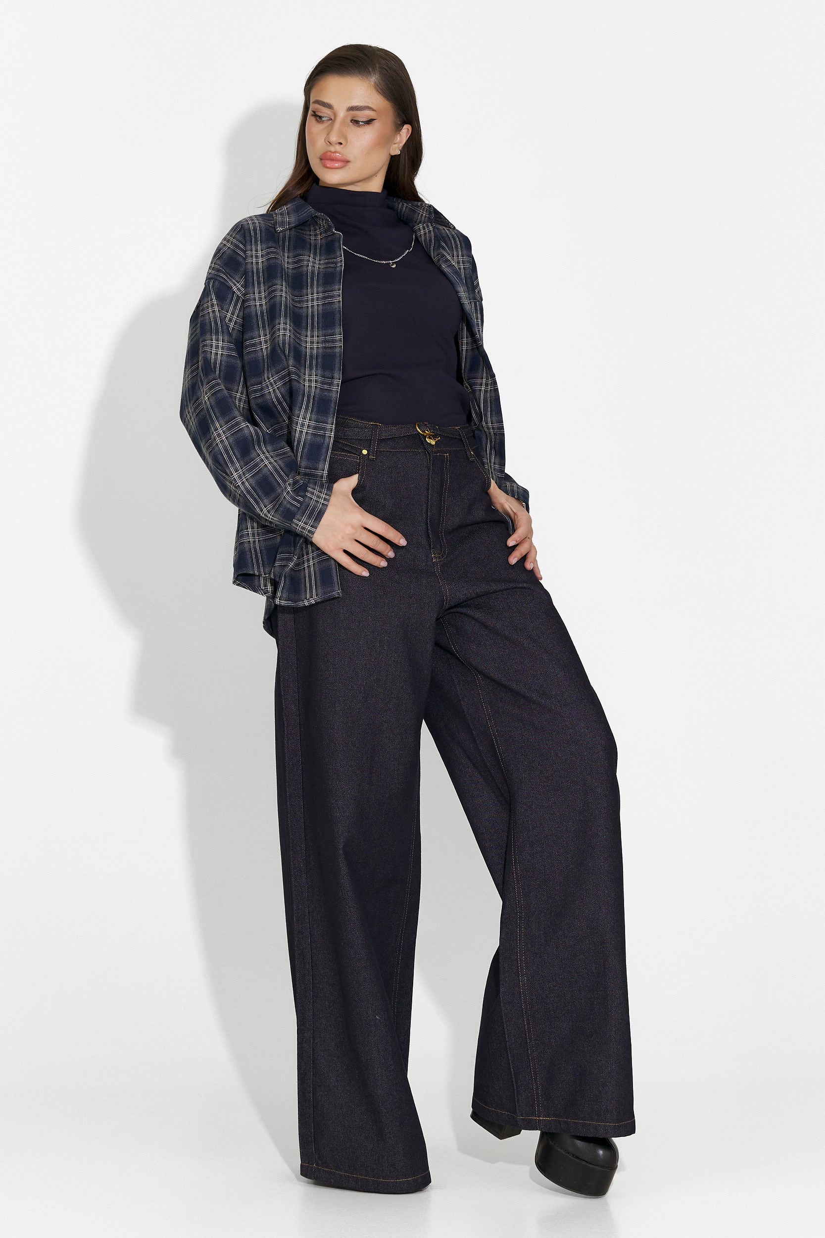 Blugi dama casual bleumarin Flovira Bogas