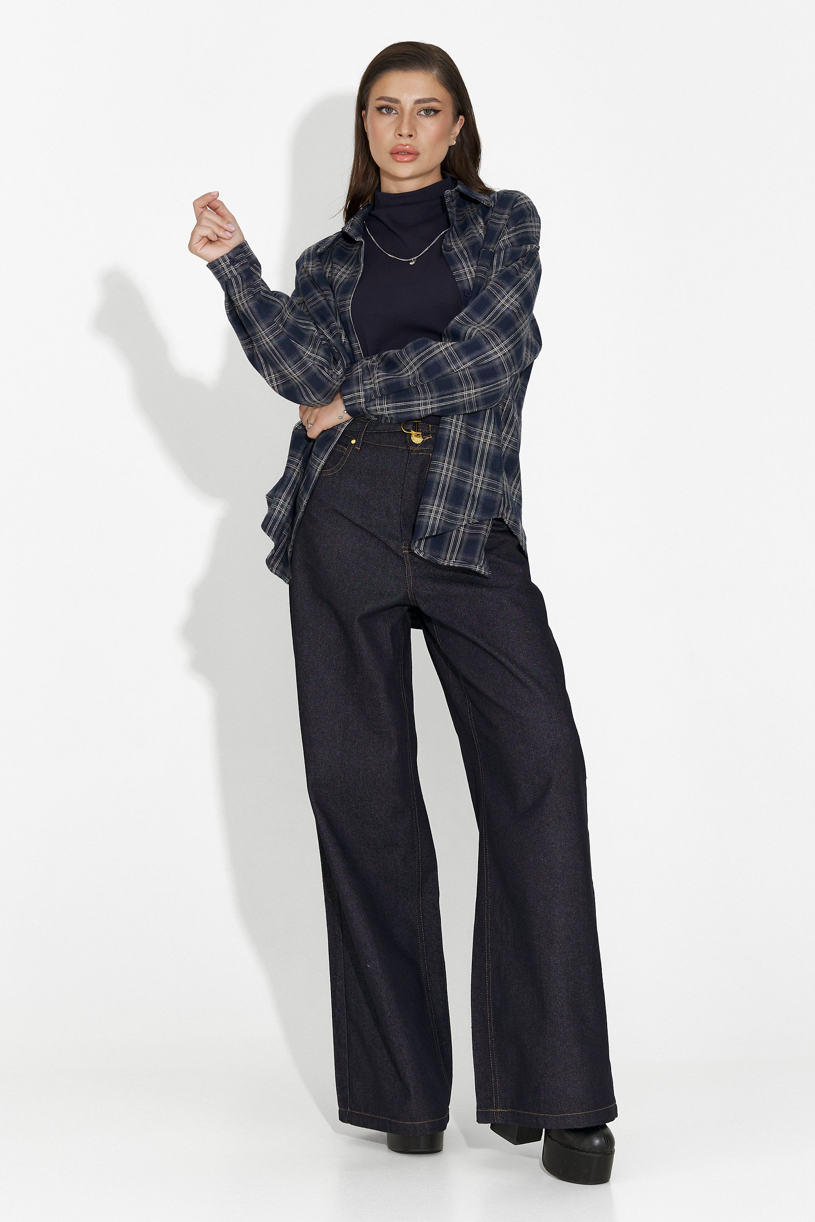 Blugi dama casual bleumarin Flovira Bogas