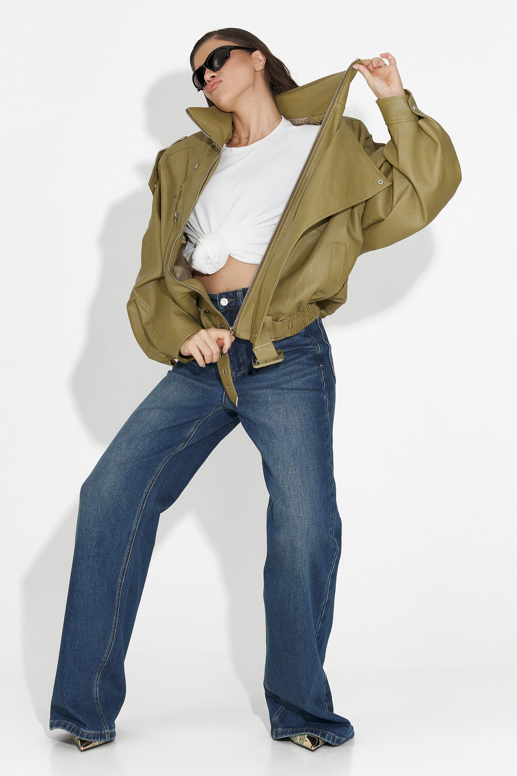 Blugi dama casual bleumarin Liorena Bogas