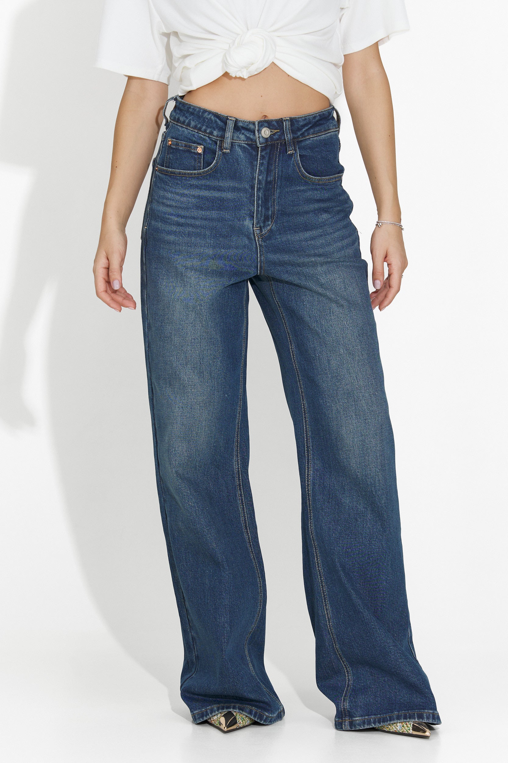 Blugi dama casual bleumarin Liorena Bogas