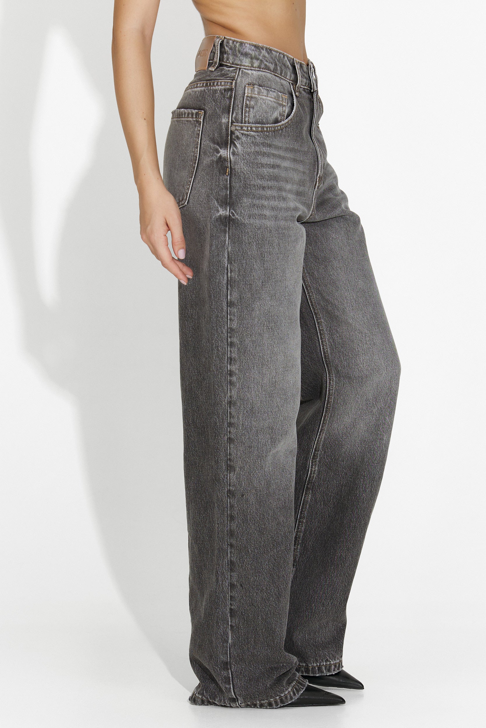 Blugi dama casual gri Semika Bogas