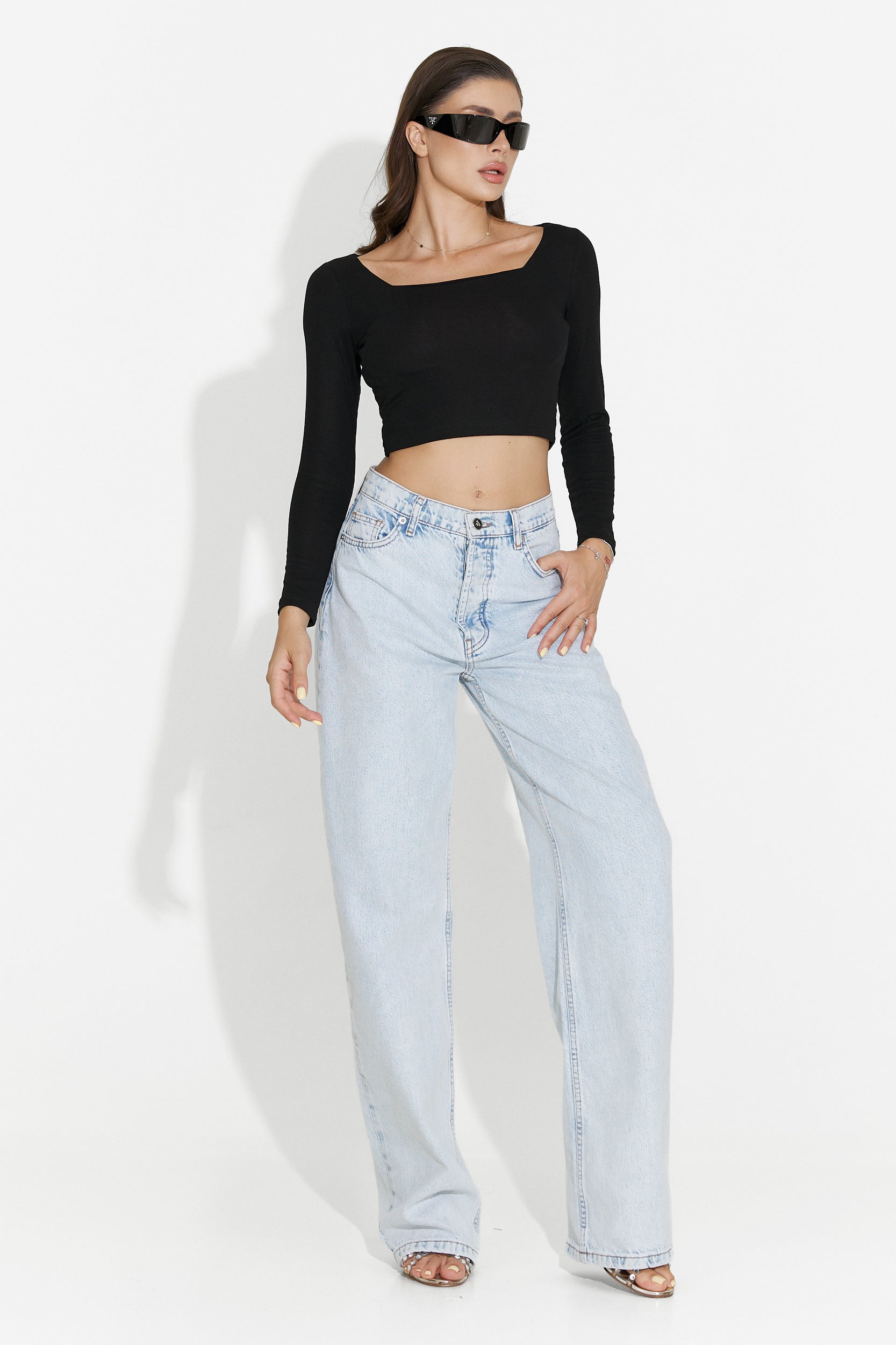 Bluza dama casual neagra Jefery Bogas