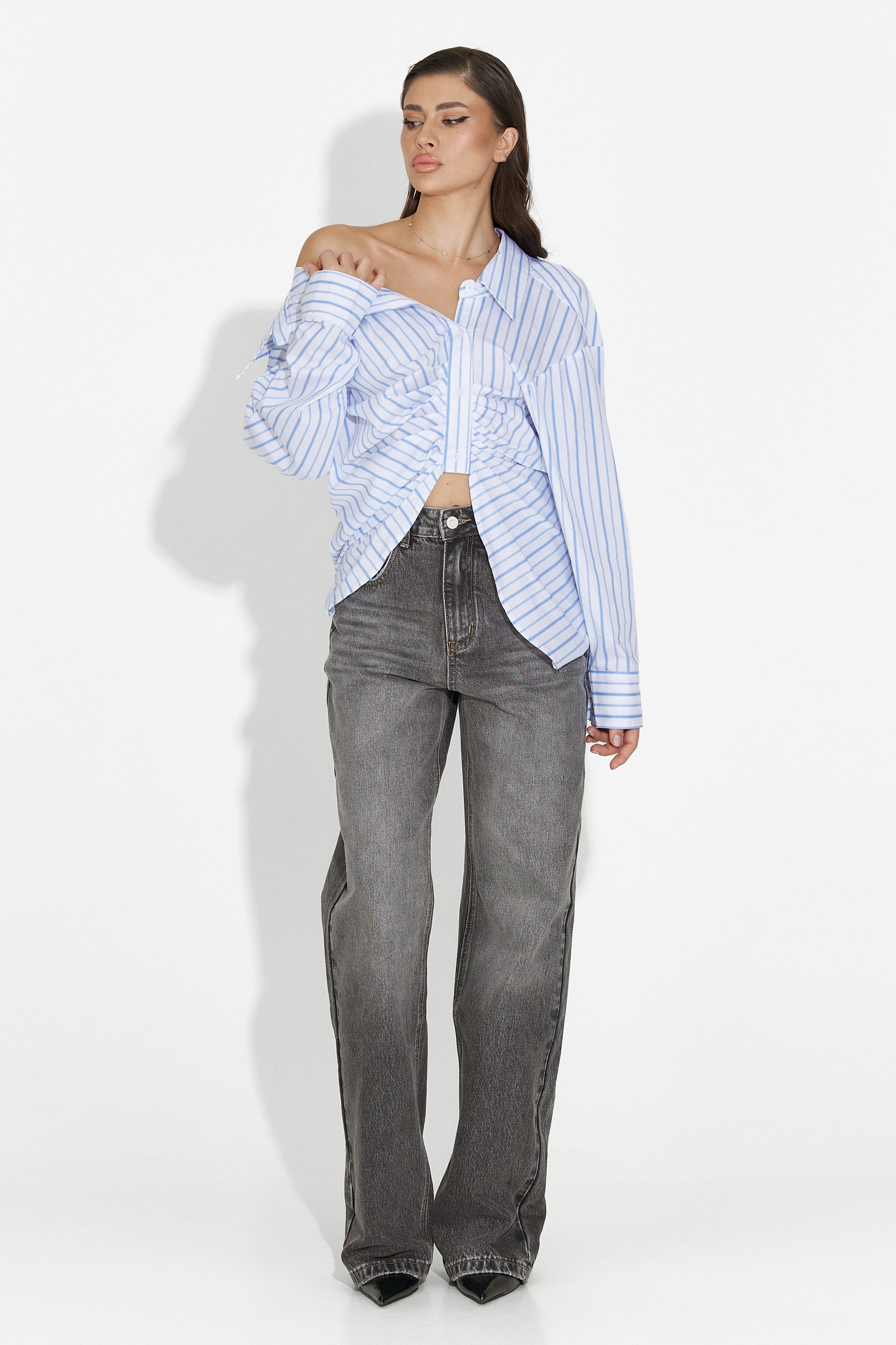 Camasa dama casual alba Voncile Bogas