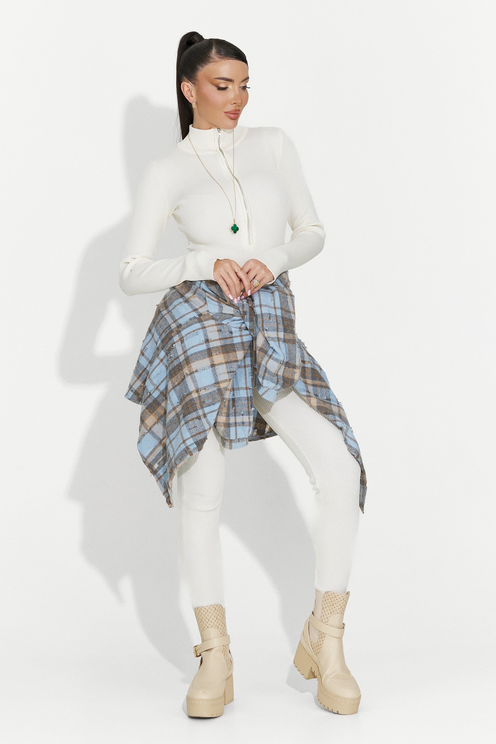 Camasa dama casual bleu Jasara Bogas