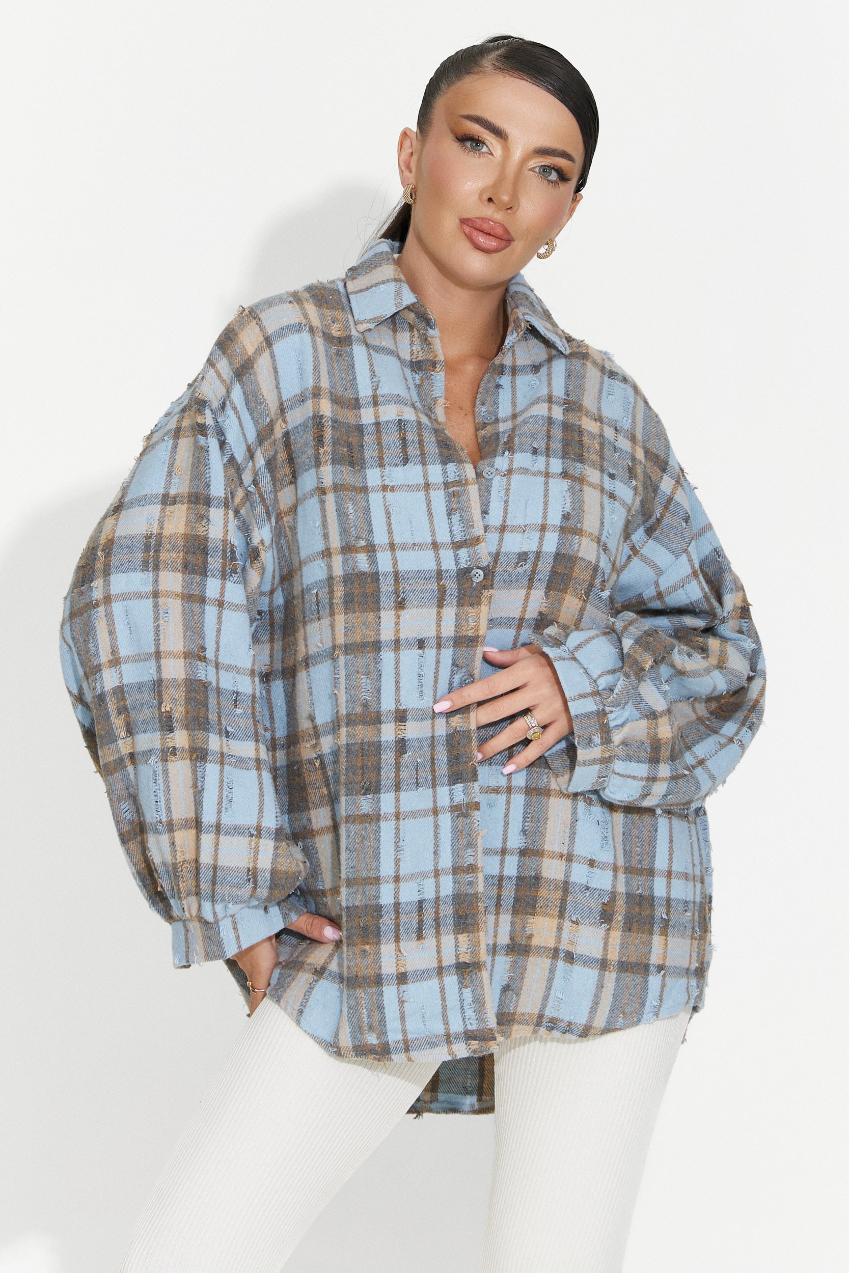 Camasa dama casual bleu Jasara Bogas