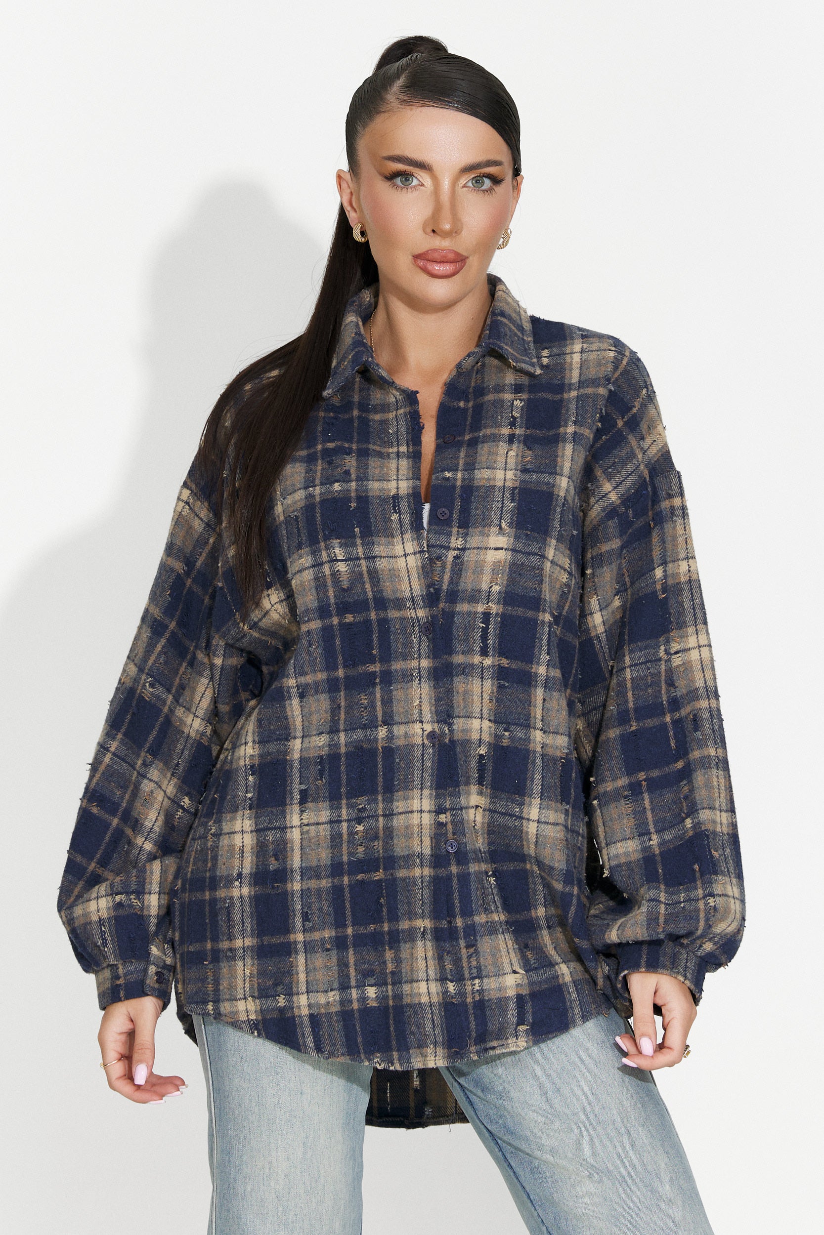 Camasa dama casual bleumarin Jasara Bogas