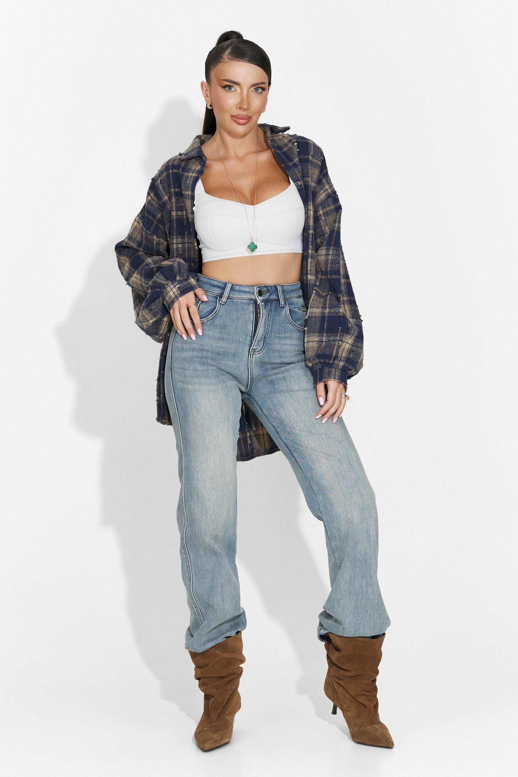 Camasa dama casual bleumarin Jasara Bogas