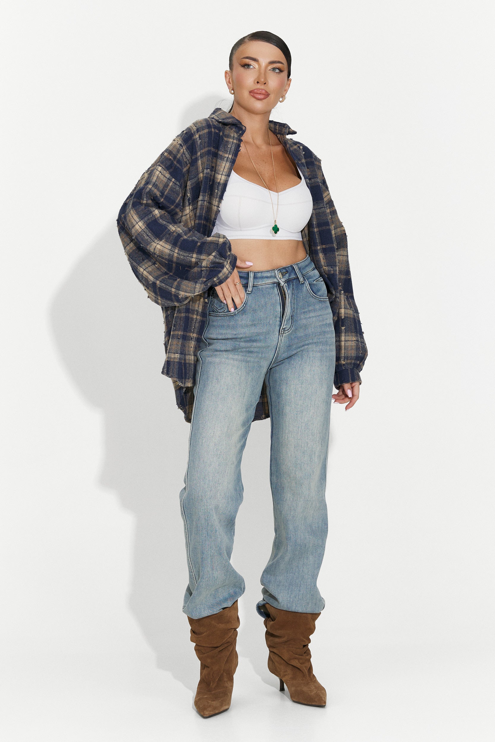 Camasa dama casual bleumarin Jasara Bogas