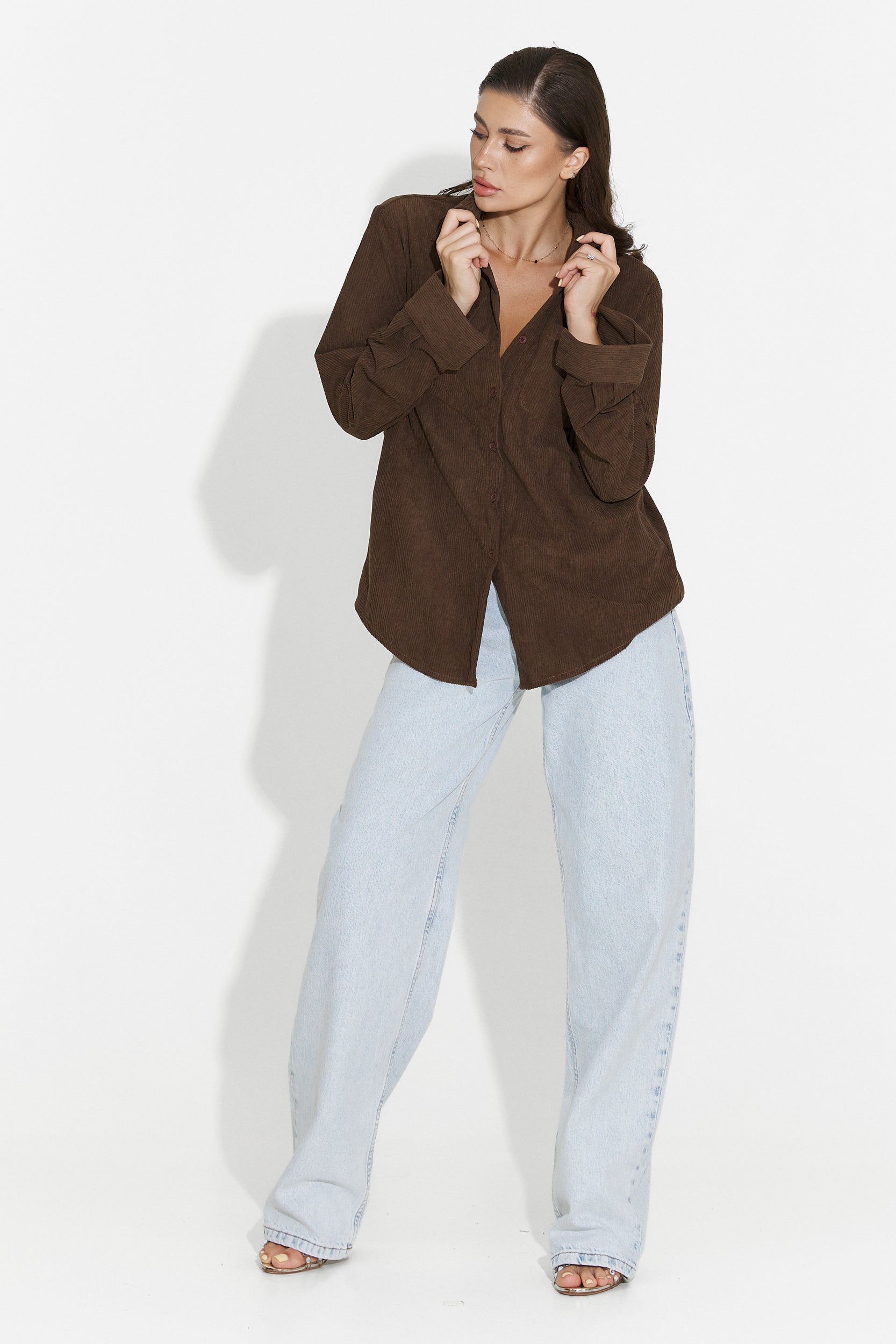 Camasa dama casual maro Deliora Bogas