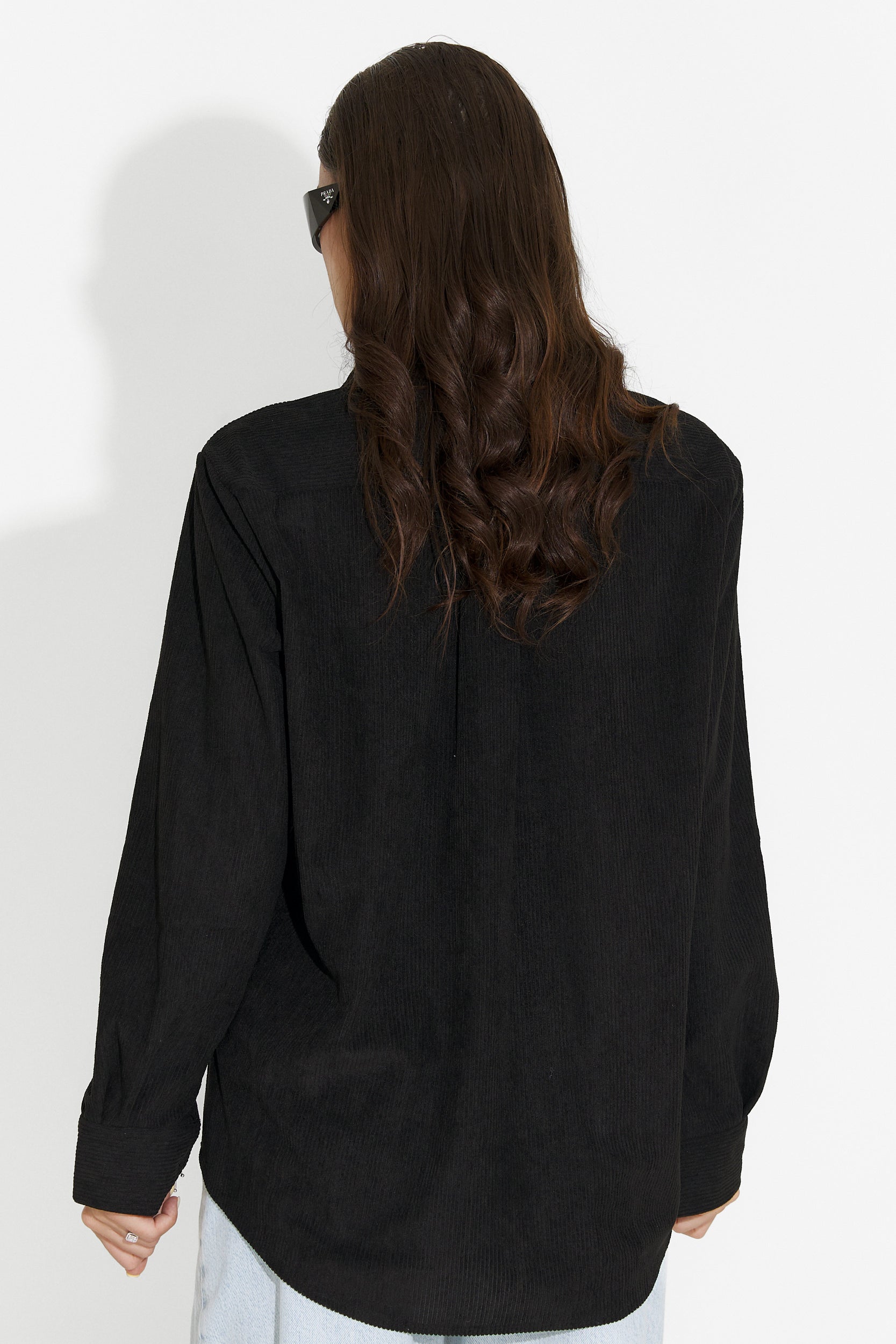 Camasa dama casual neagra Deliora Bogas