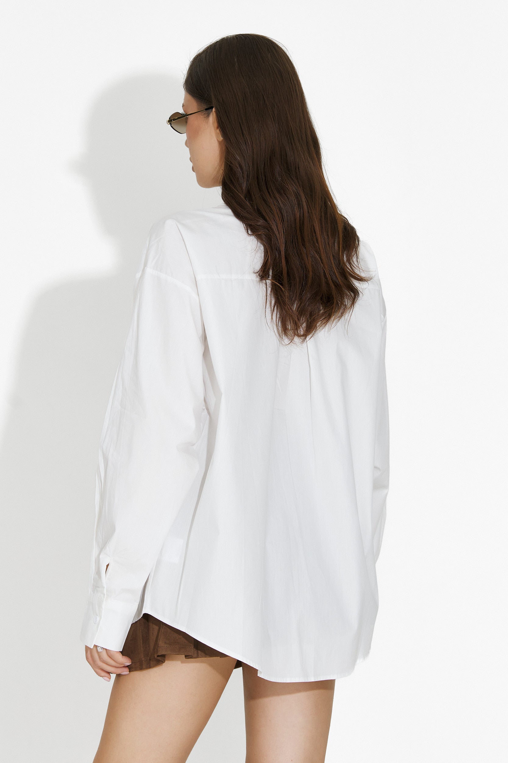 Camasa dama eleganta alba Feyora Bogas