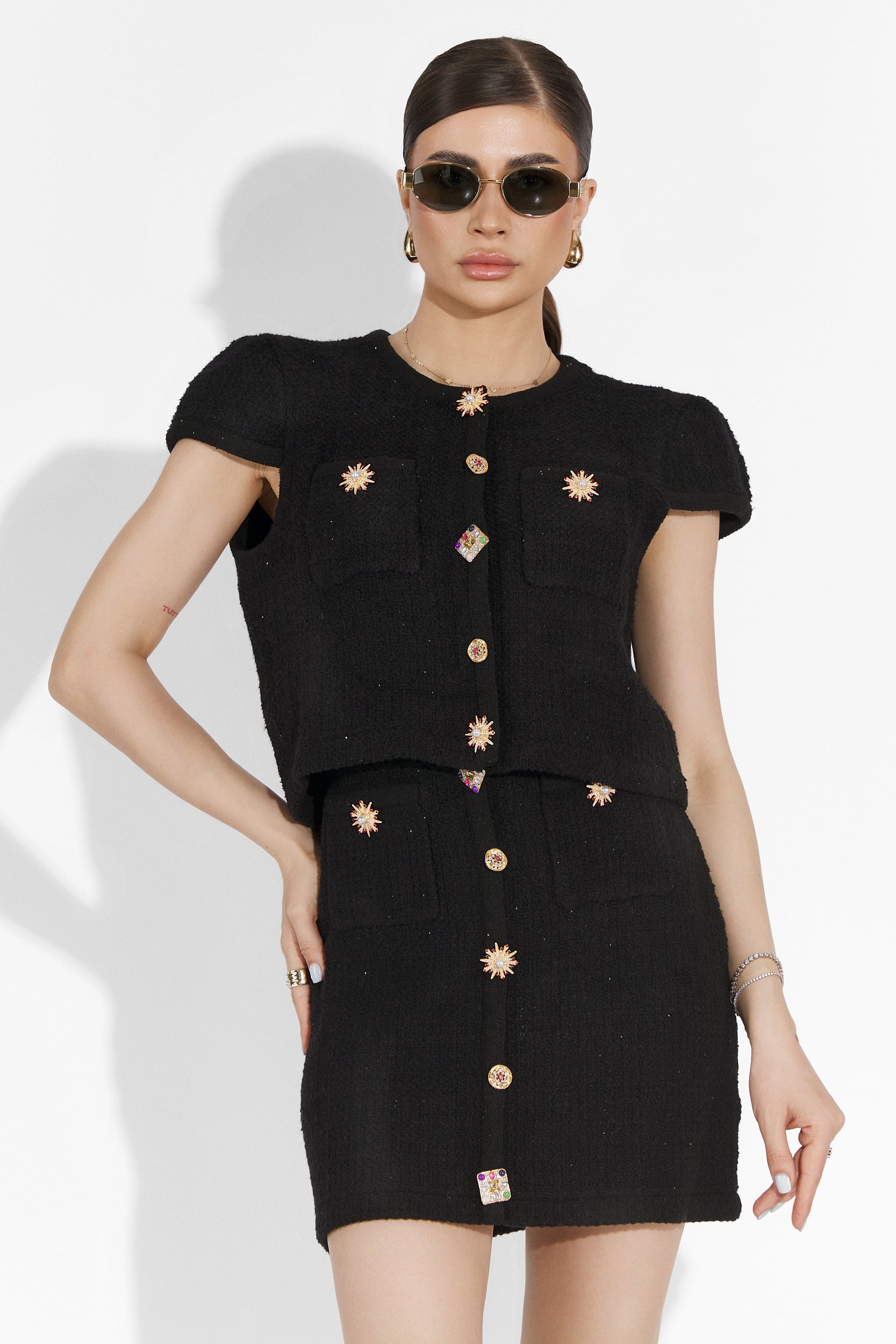 Compleu cu fusta negru Bounce Bogas