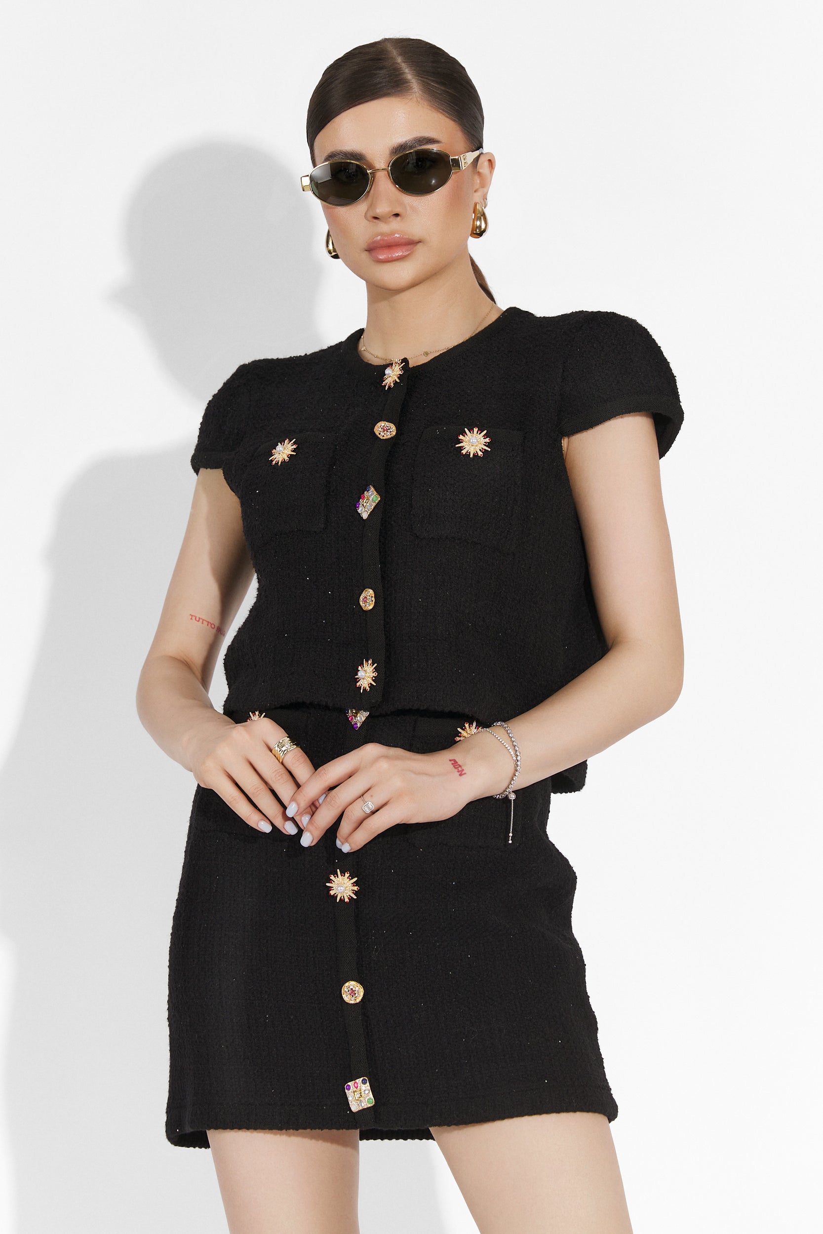 Compleu cu fusta negru Bounce Bogas