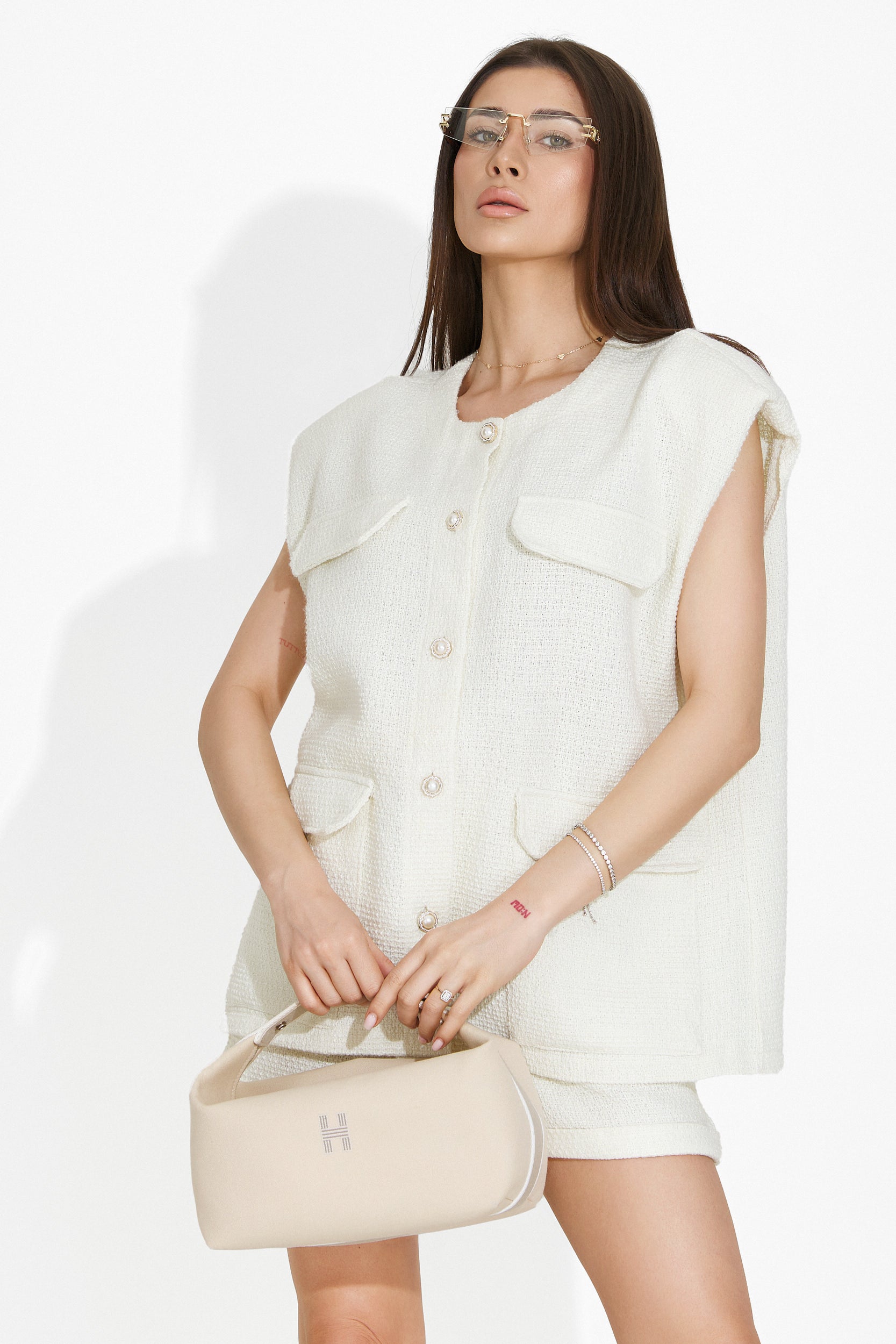 Compleu cu pantaloni bej Ramonita Bogas