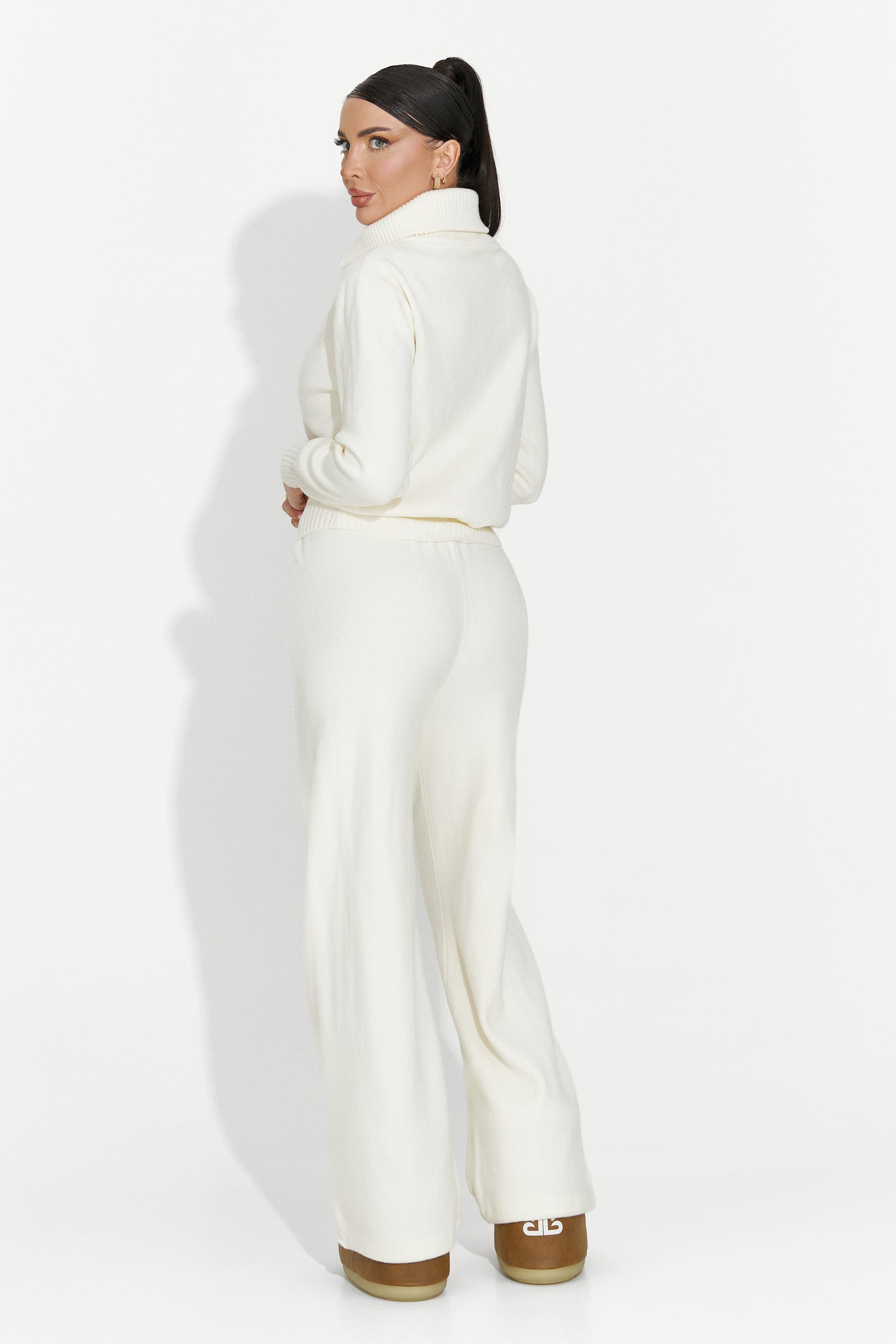 Compleu dama casual bej Glenira Bogas