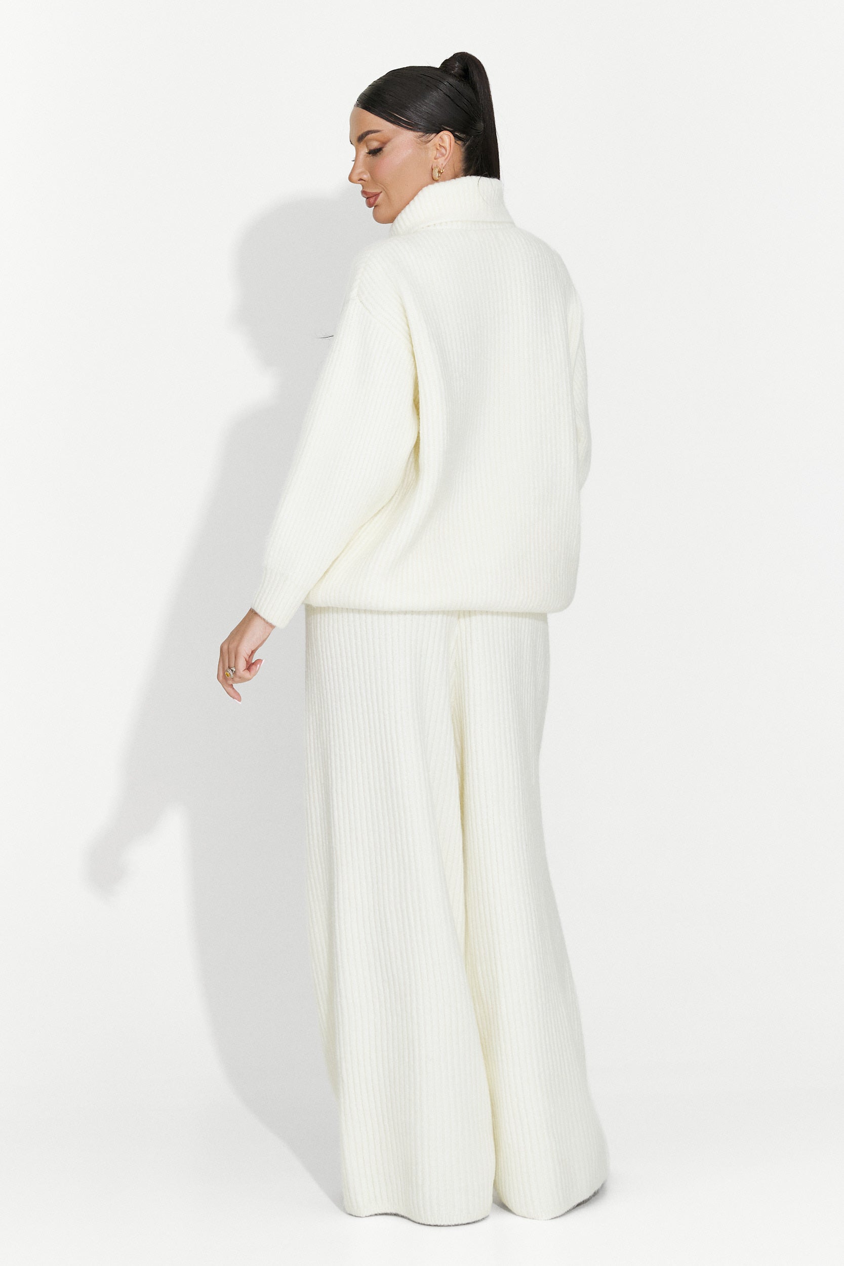 Compleu dama casual bej Verlia Bogas