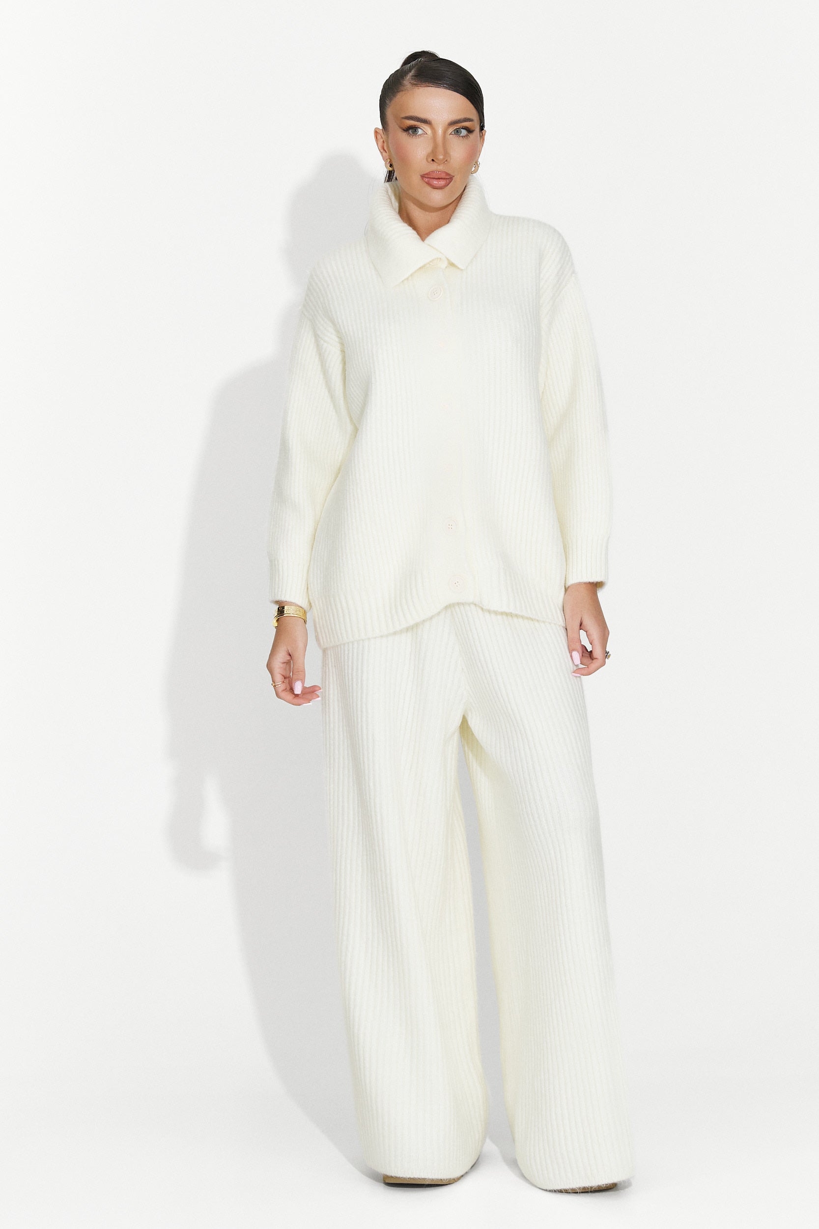 Compleu dama casual bej Verlia Bogas