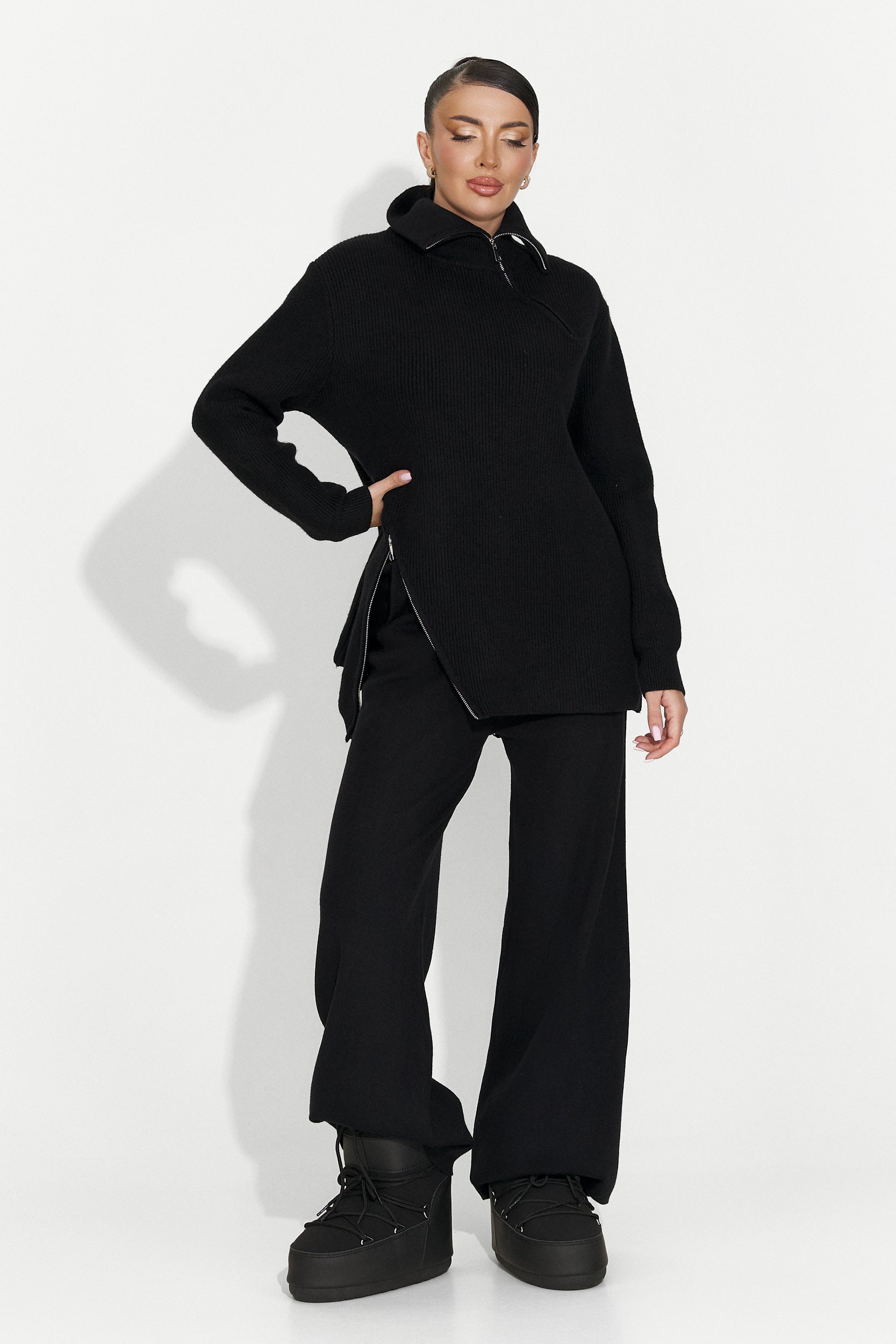 Compleu dama casual negru Arliena Bogas