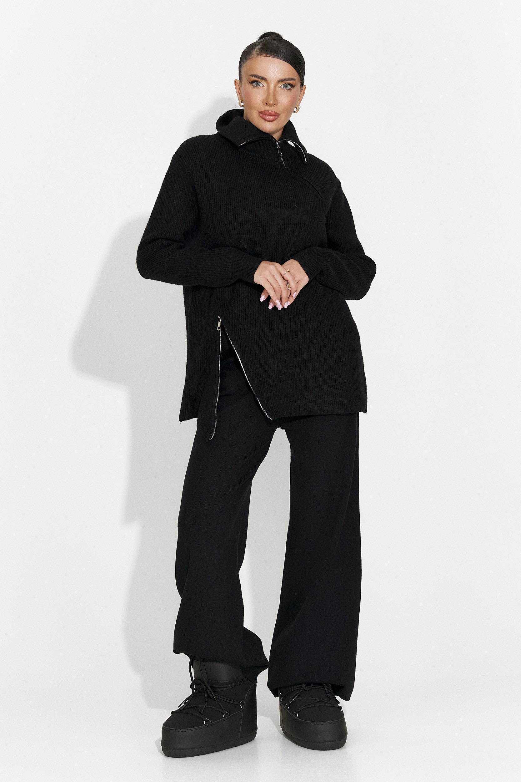 Compleu dama casual negru Arliena Bogas