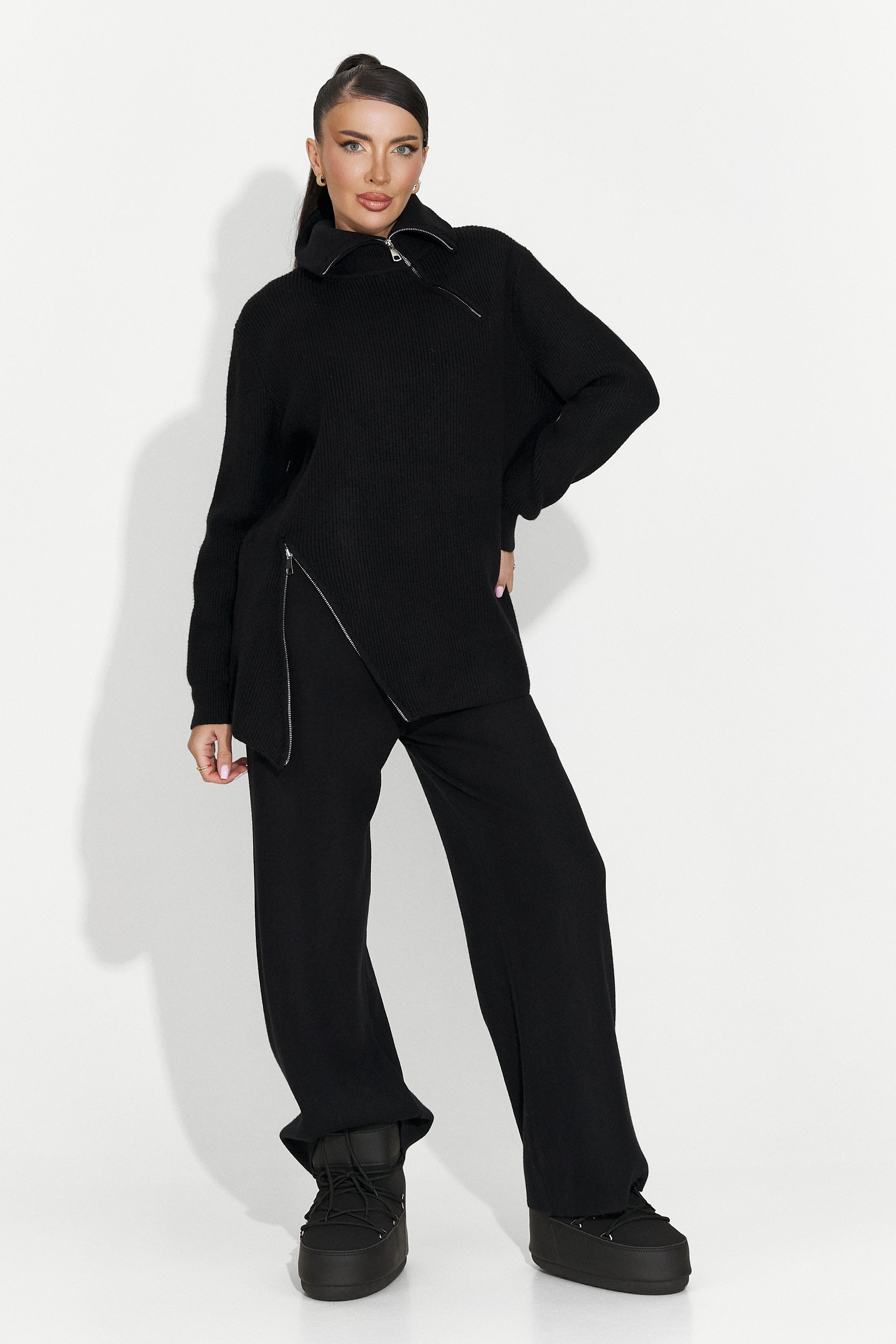 Compleu dama casual negru Arliena Bogas