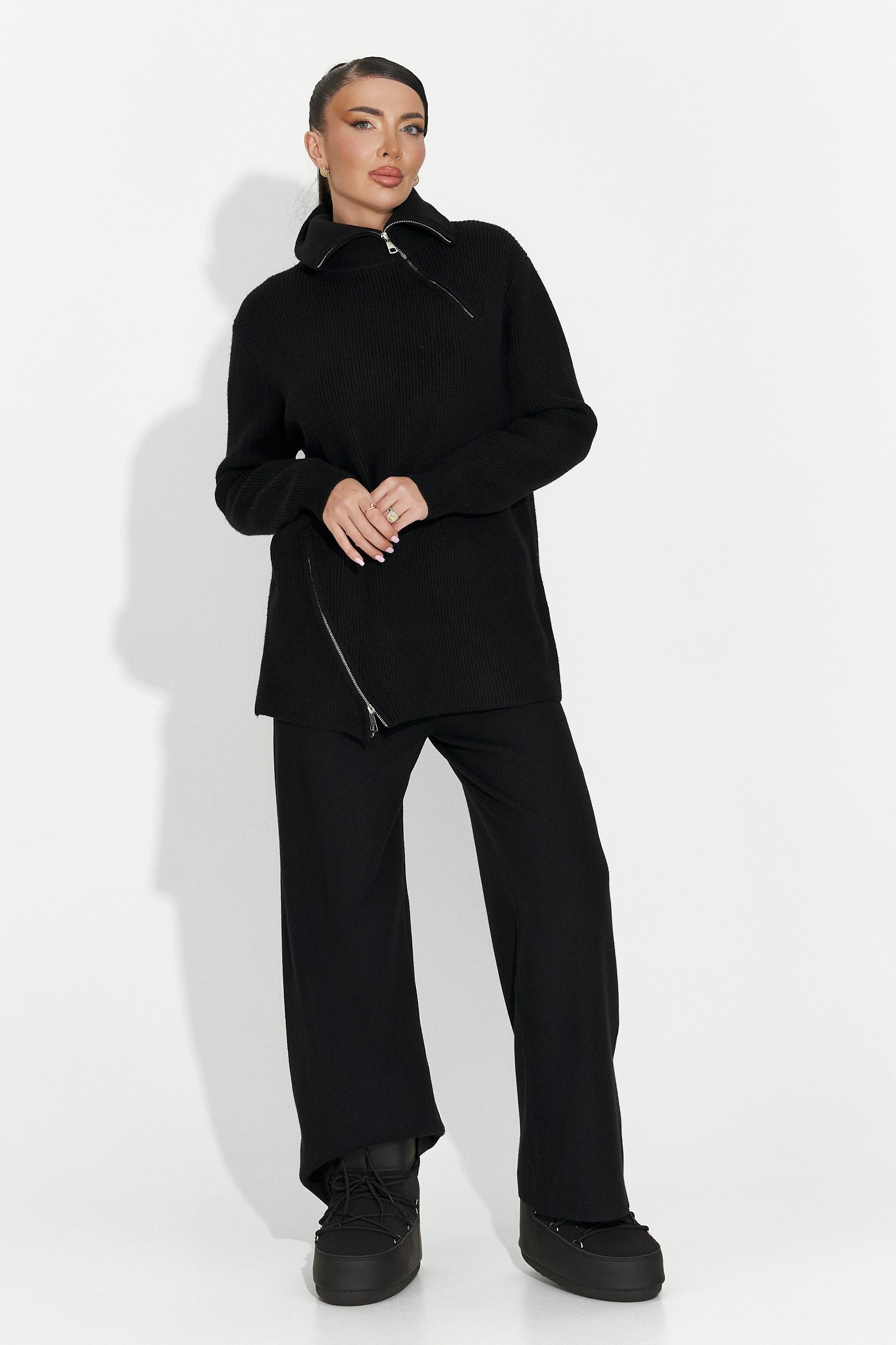 Compleu dama casual negru Arliena Bogas