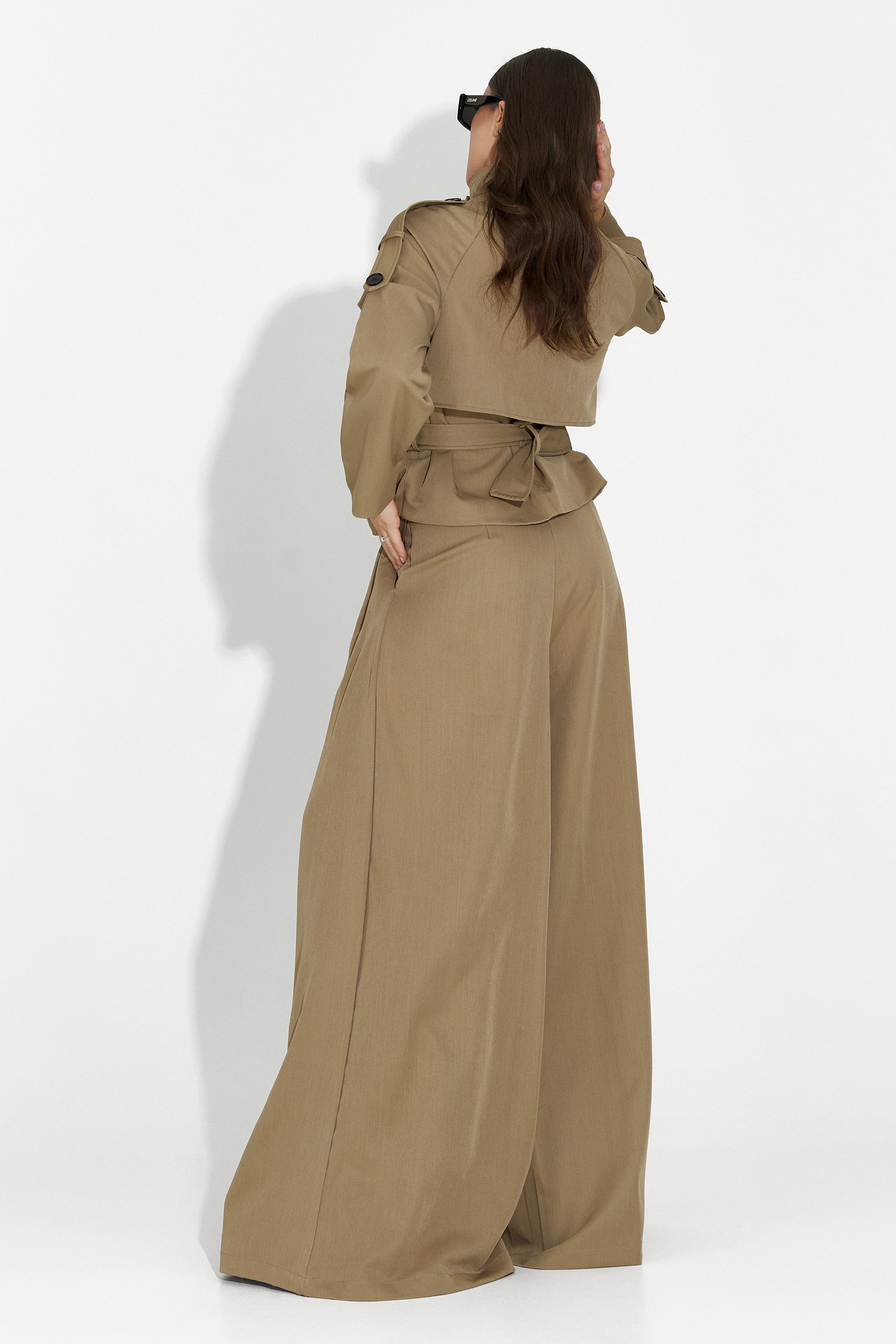 Compleu dama elegant maro Belora Bogas