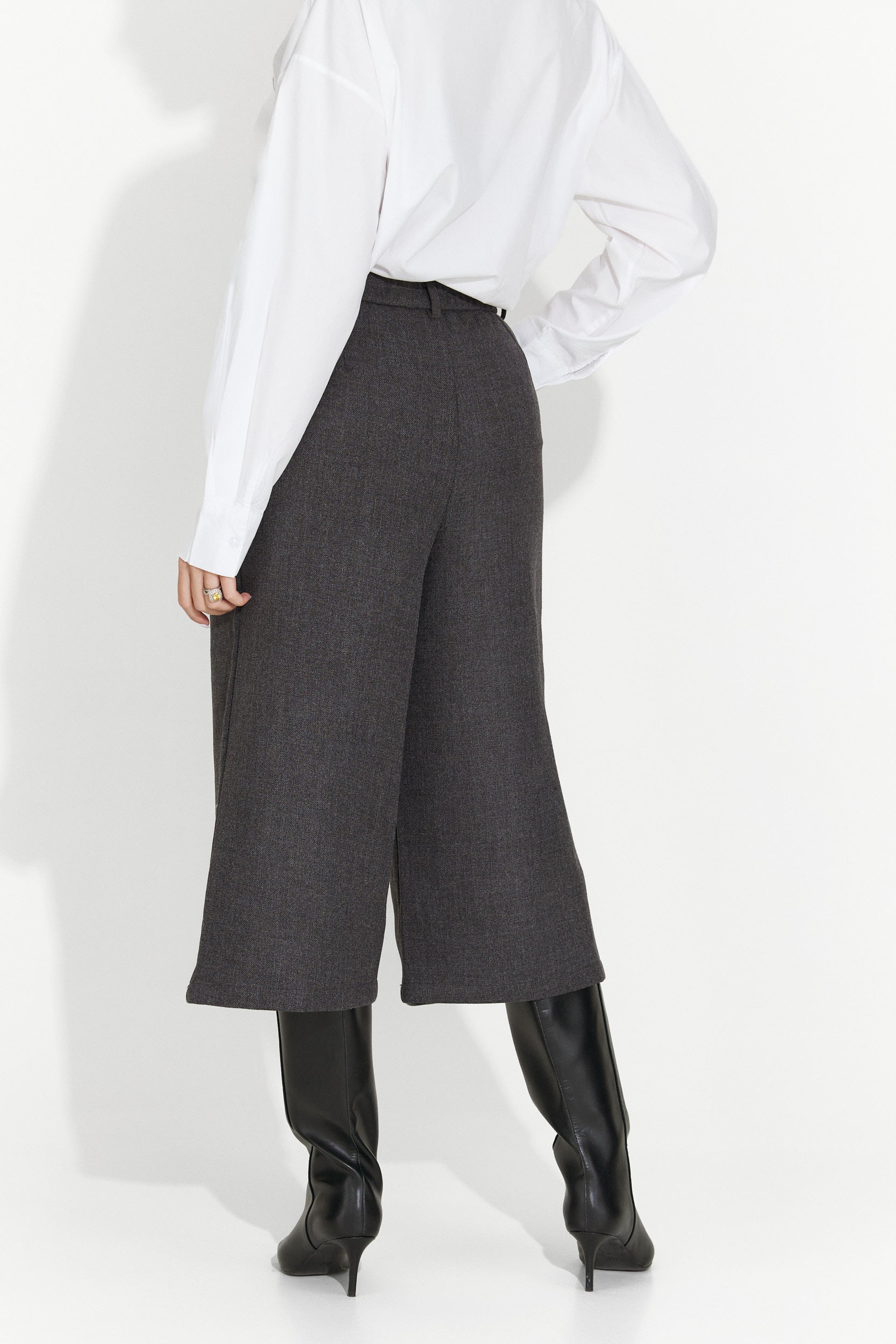 Compleu dama pantaloni + sacou + cravata gri Astonia Bogas