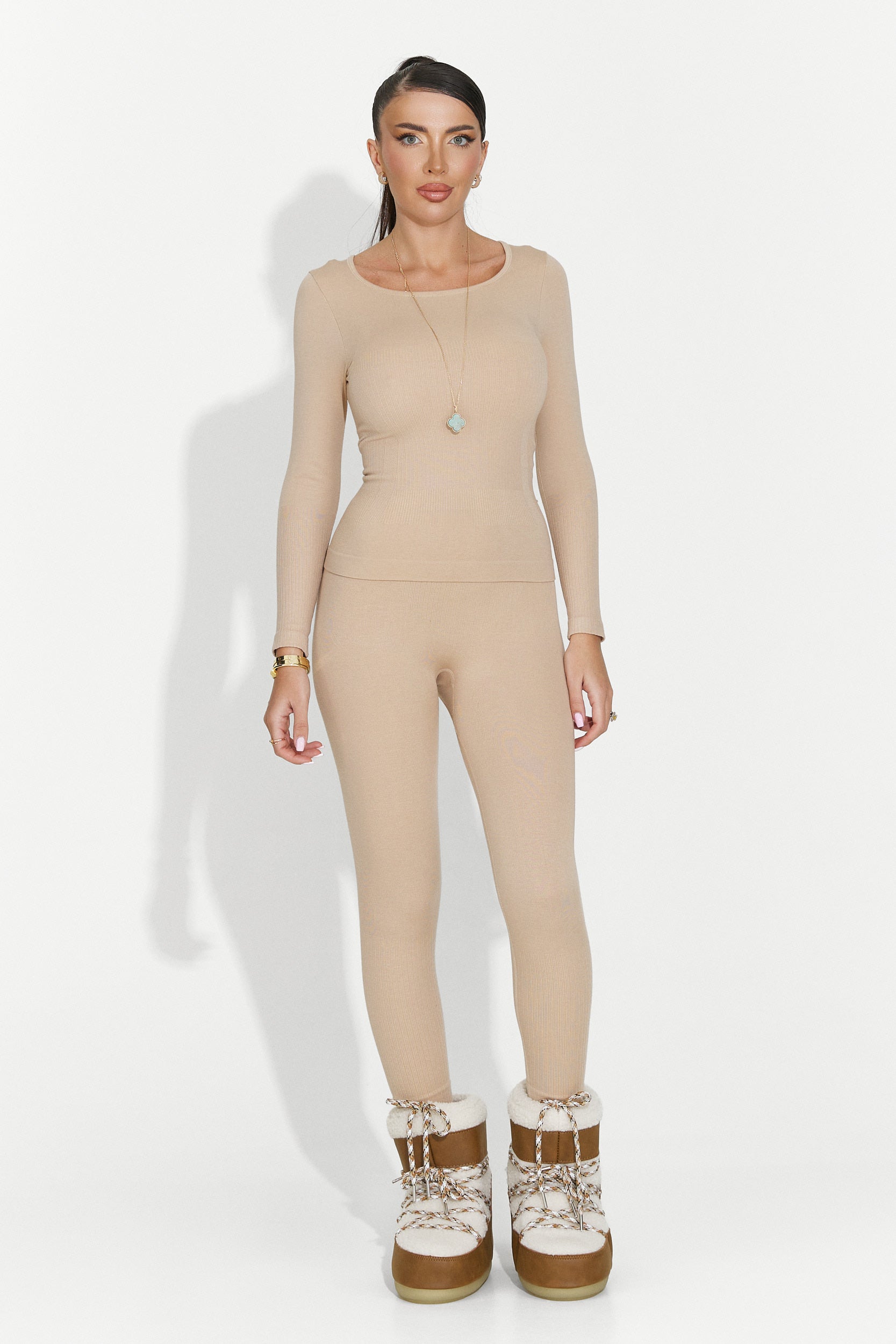 Compleu dama underwear bej Dominia Bogas