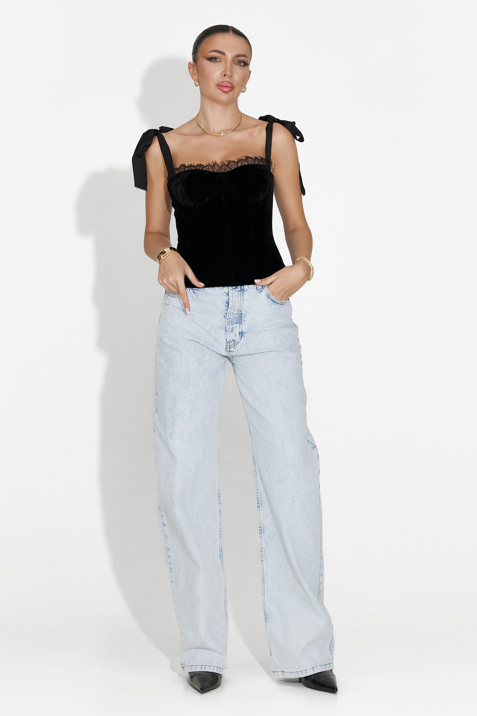 Corset dama elegant negru Dianela Bogas