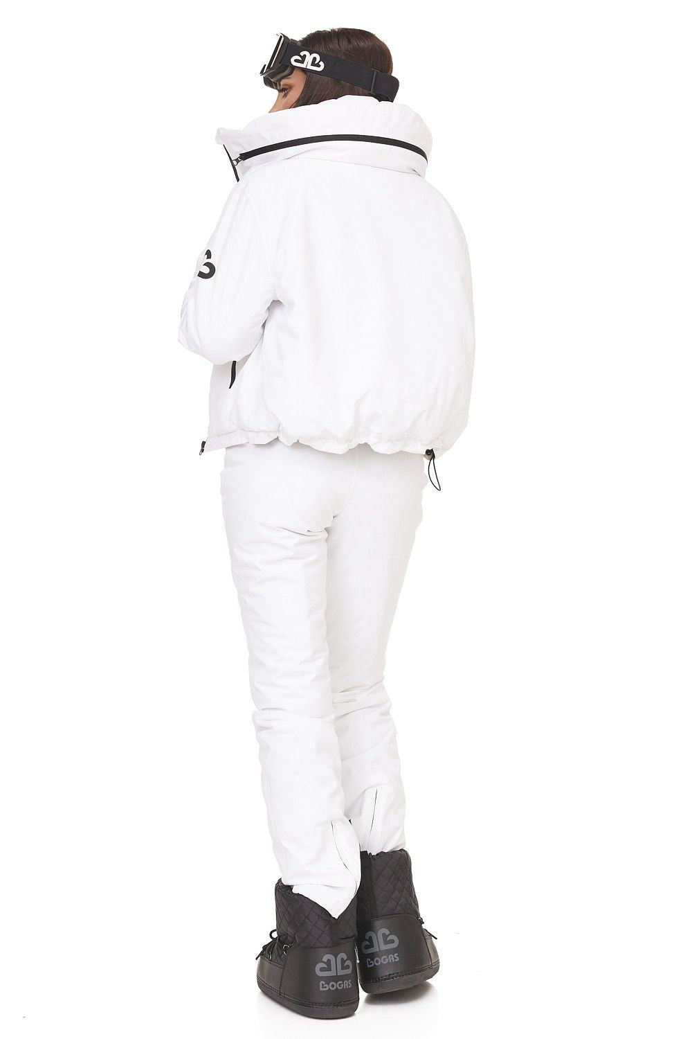 Costum ski casual alb Reasia Bogas