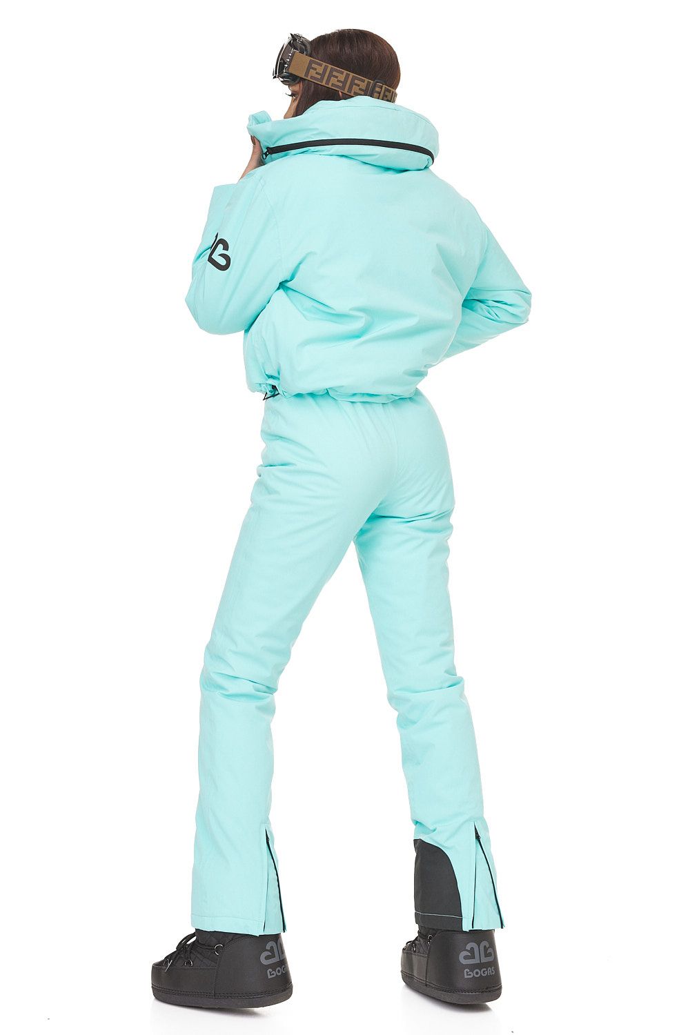 Costum ski casual turcoaz Reasia Bogas