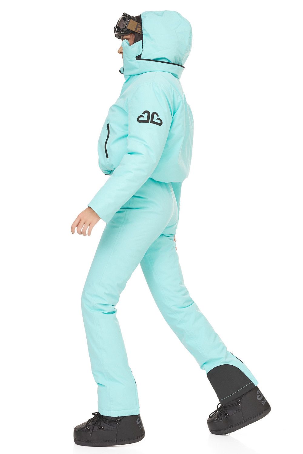 Costum ski casual turcoaz Reasia Bogas