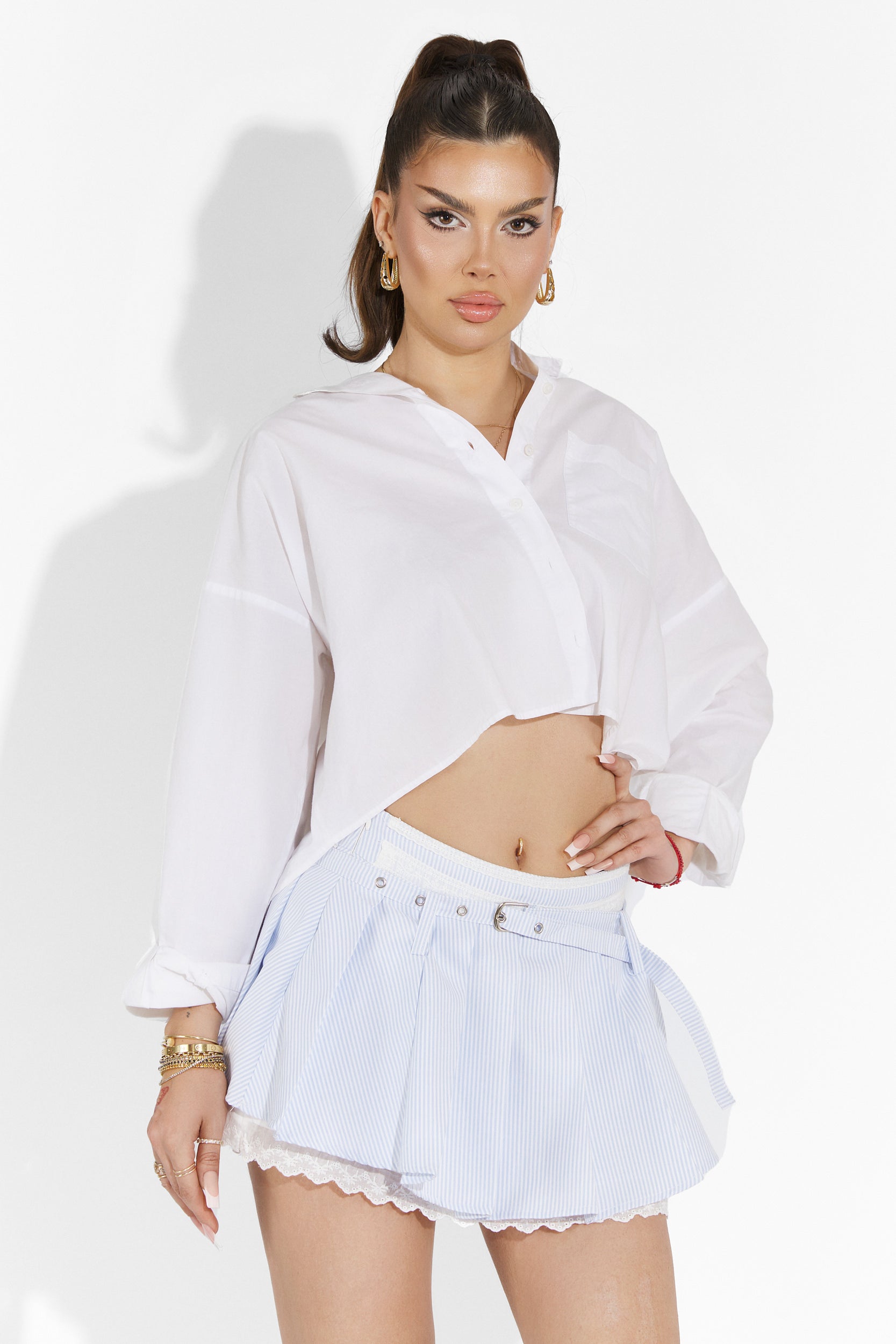 Fusta dama casual bleu Boat Bogas