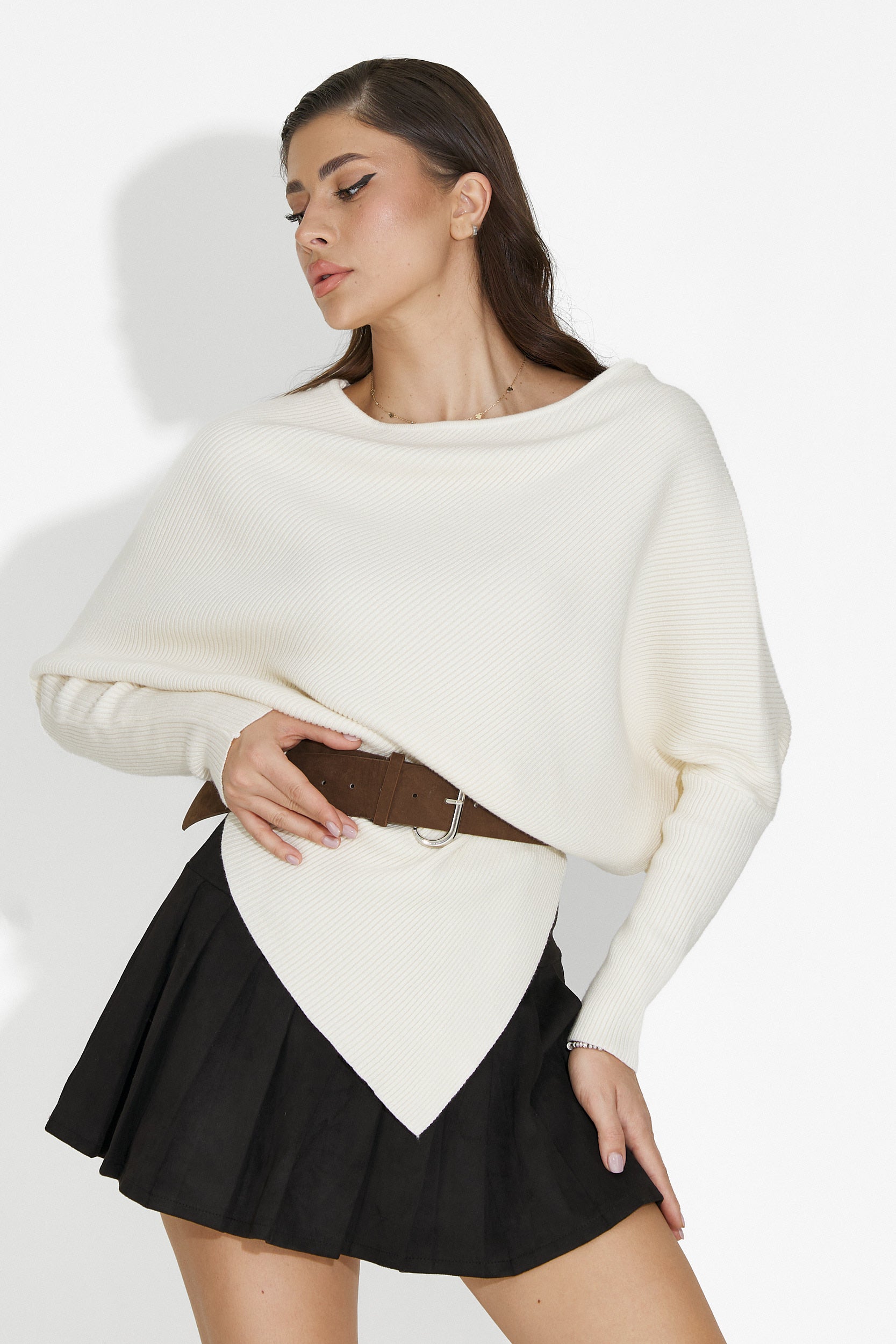 Fusta dama casual neagra Mavira Bogas