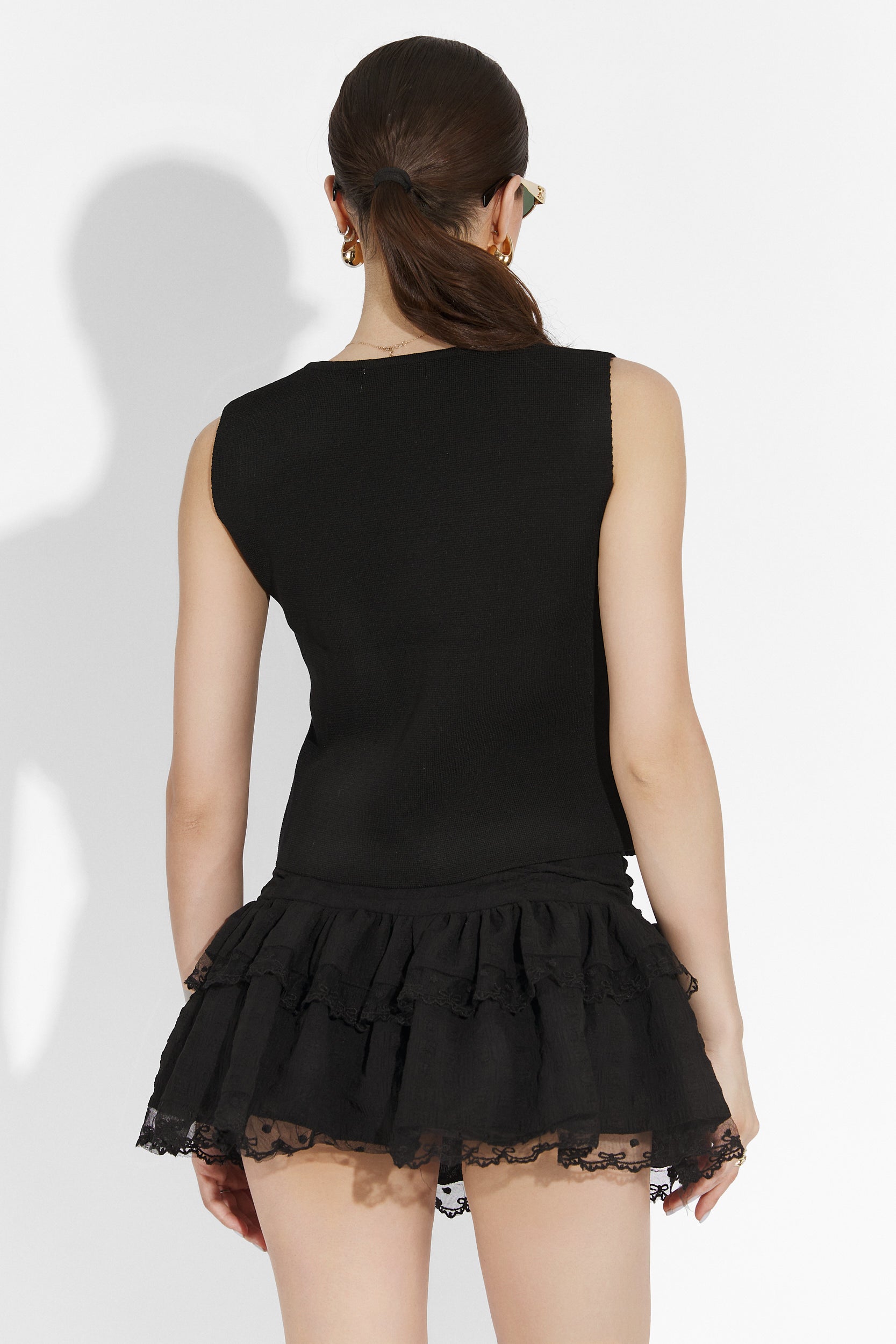 Fusta dama casual neagra Alarcon Bogas