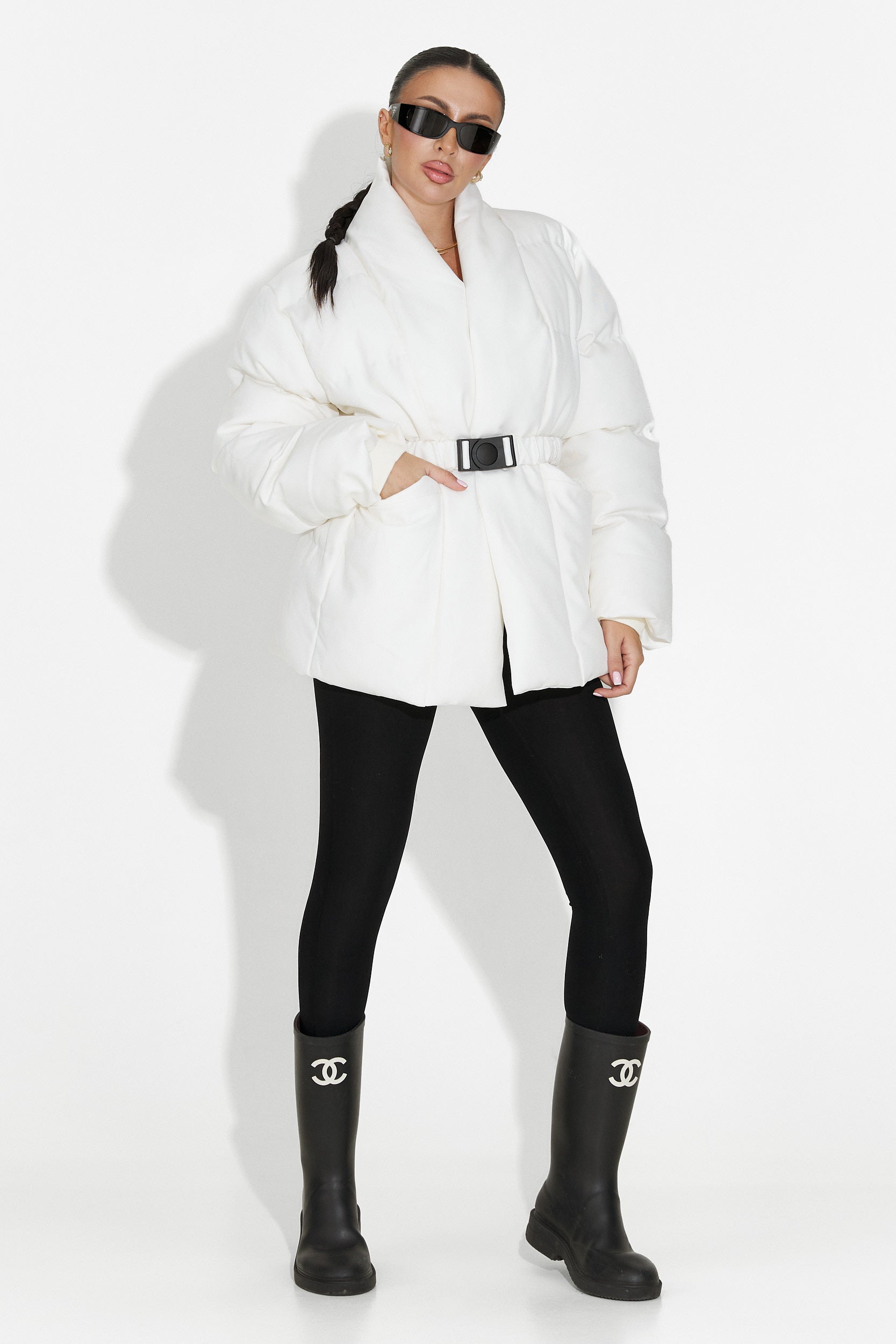 Geaca dama bej Kathea Bogas