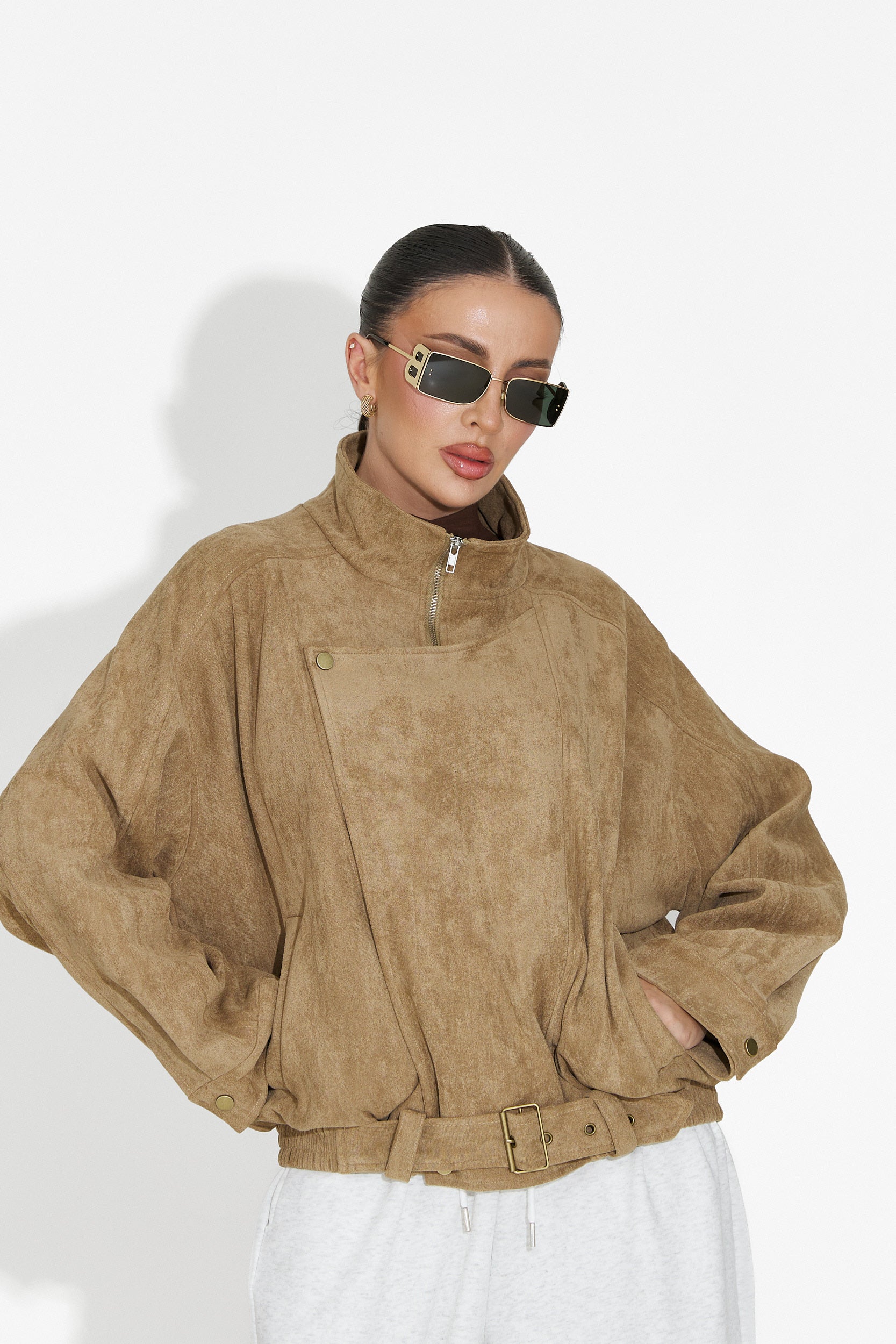 Geaca dama casual bej Ismoria Bogas