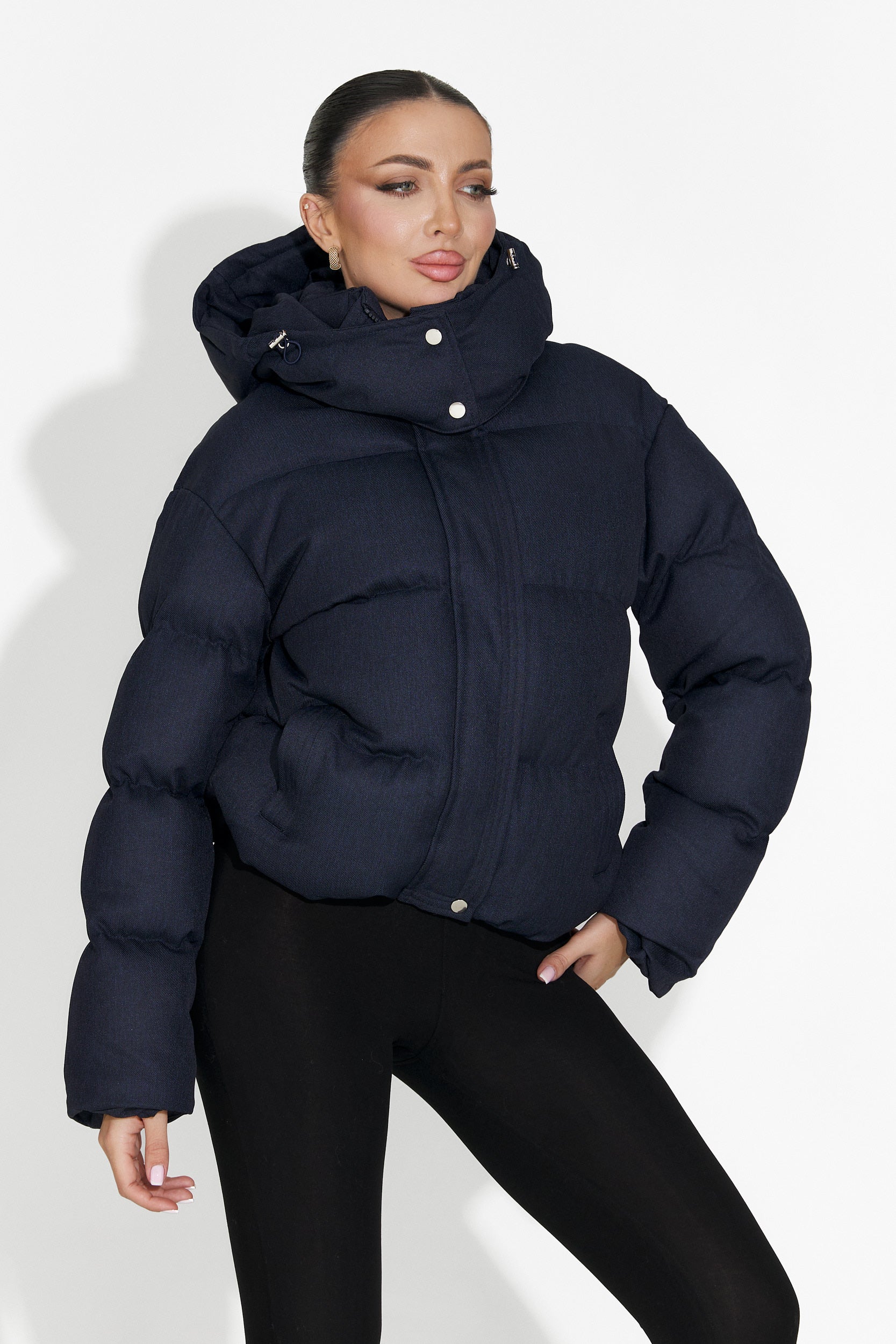 Geaca dama casual bleumarin Luisana Bogas