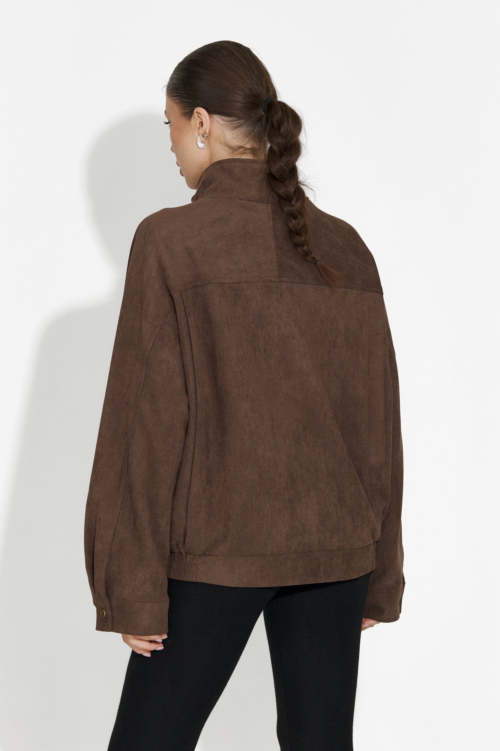 Geaca dama casual maro Ismoria Bogas