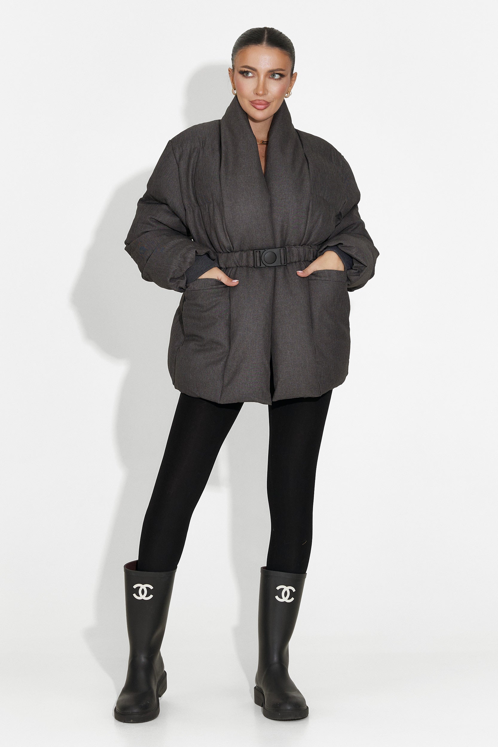 Geaca dama gri Kathea Bogas