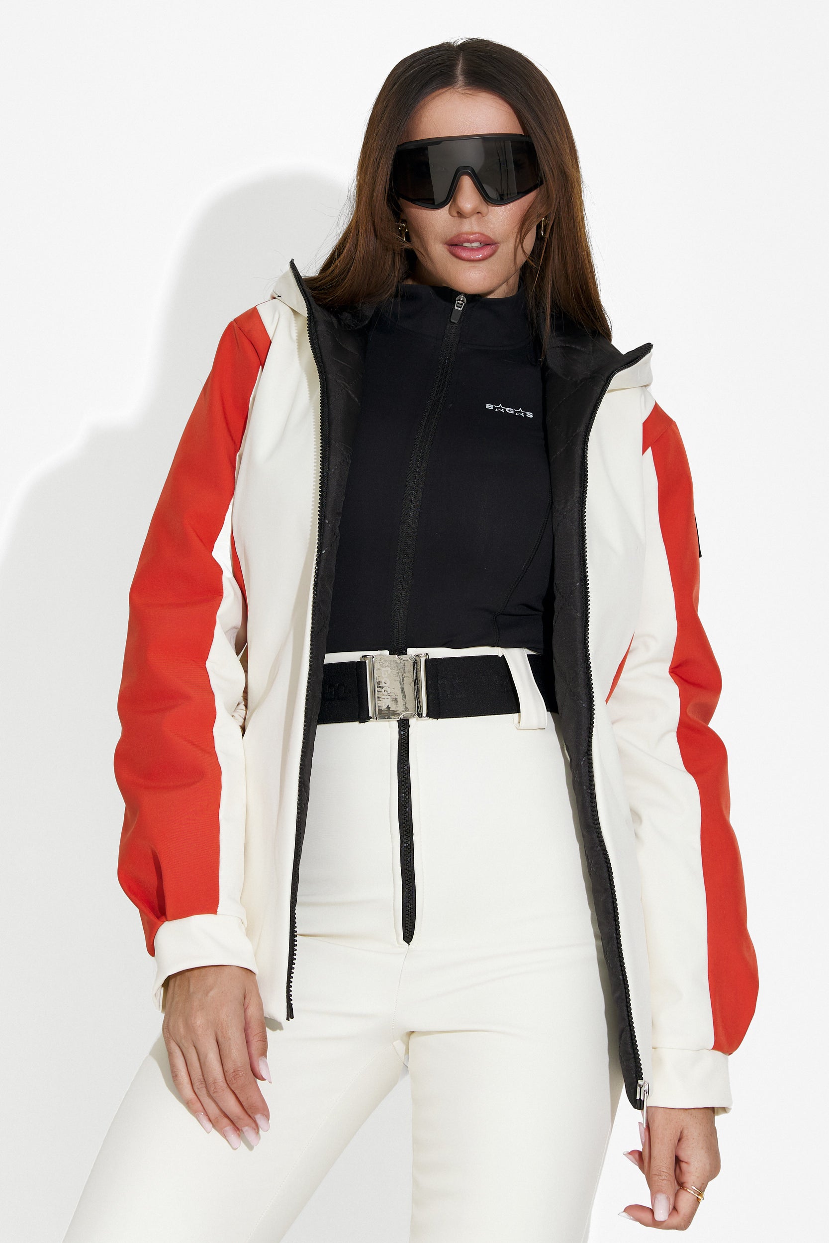 Geaca ski dama bej Quinta Bogas