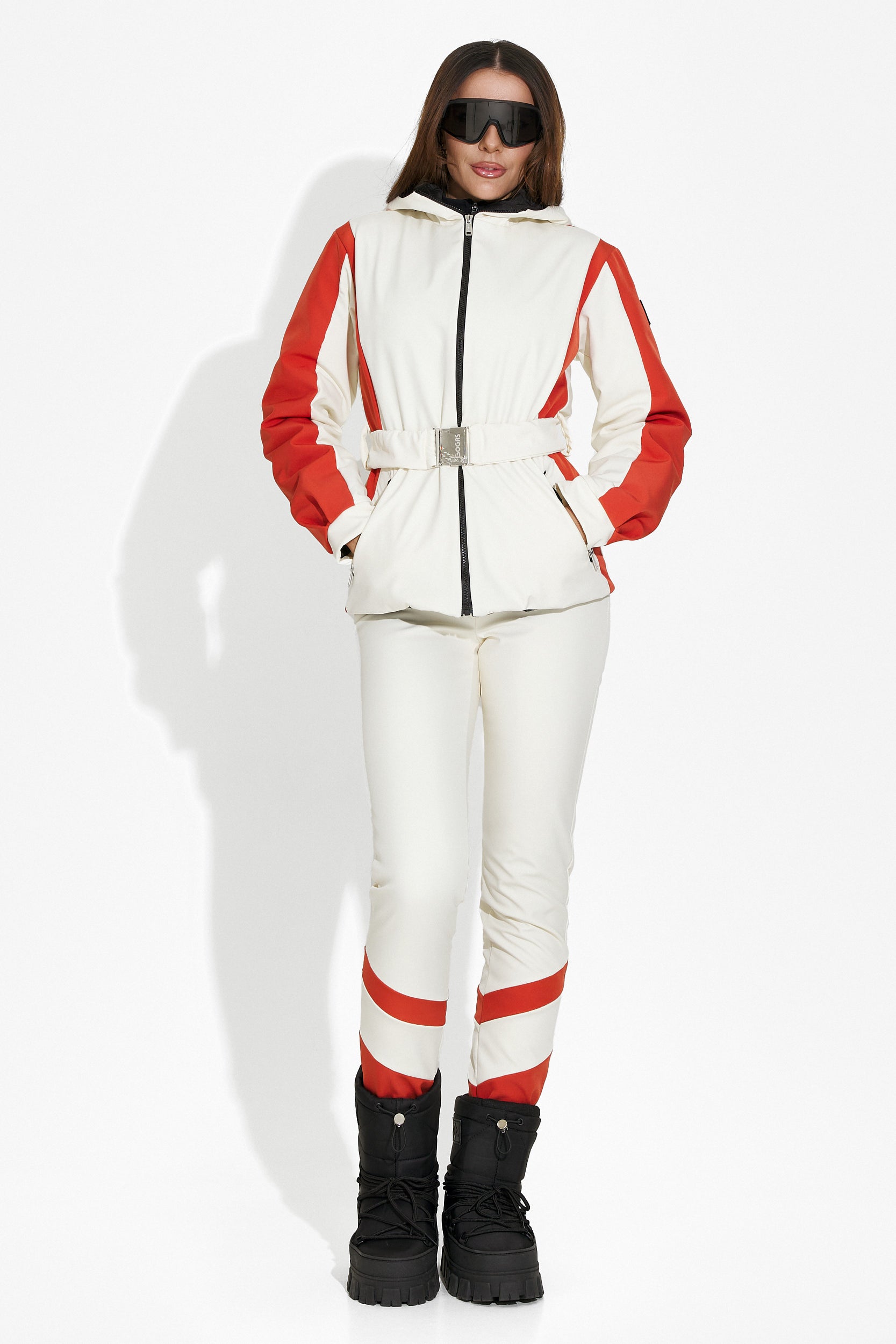 Geaca ski dama bej Quinta Bogas