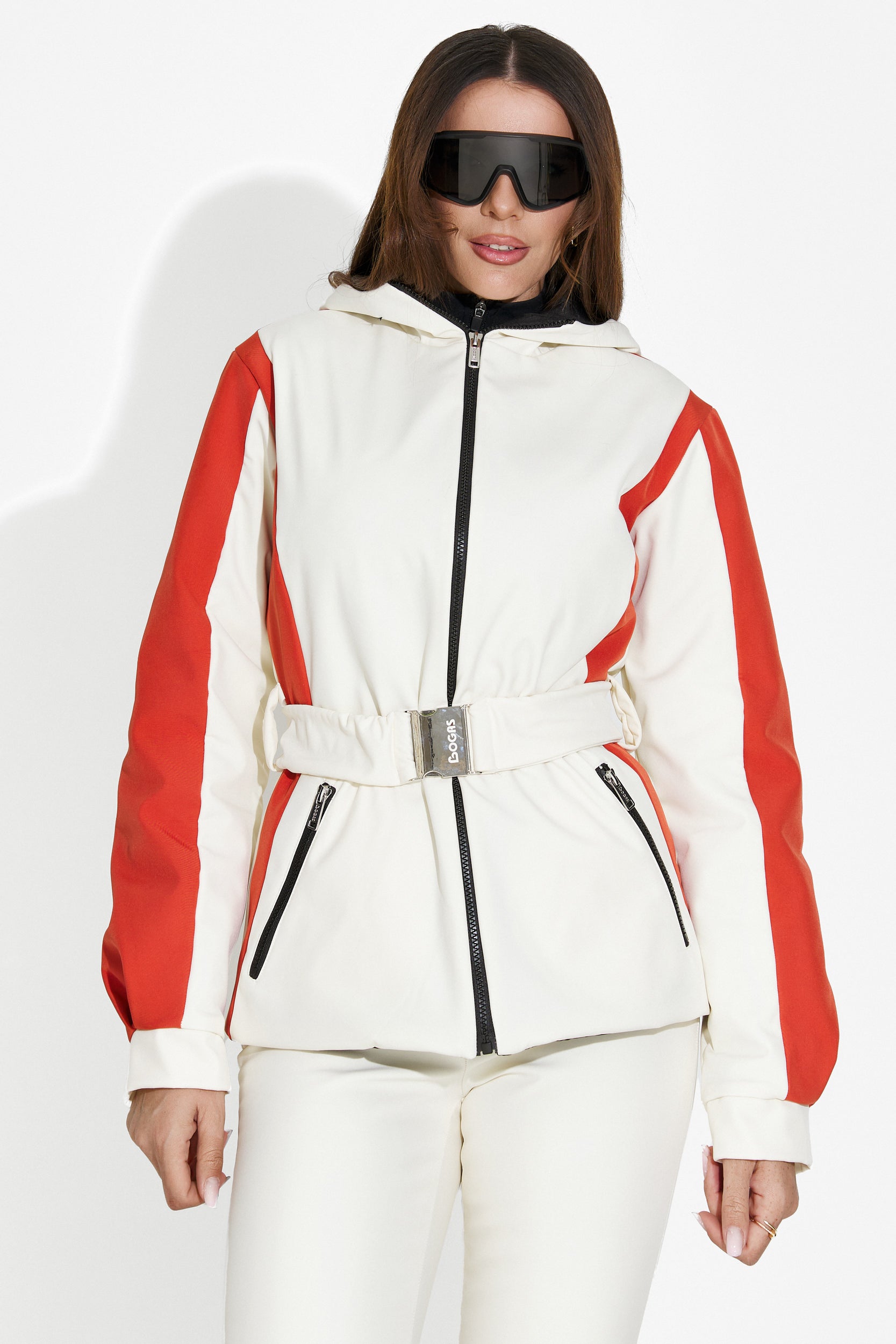 Geaca ski dama bej Quinta Bogas